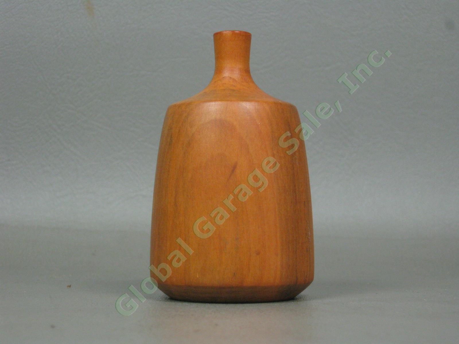 Rude Osolnik Originals Signed Wood Turned Bud Twig Vase Weed Pot Rare Maple NR! 1
