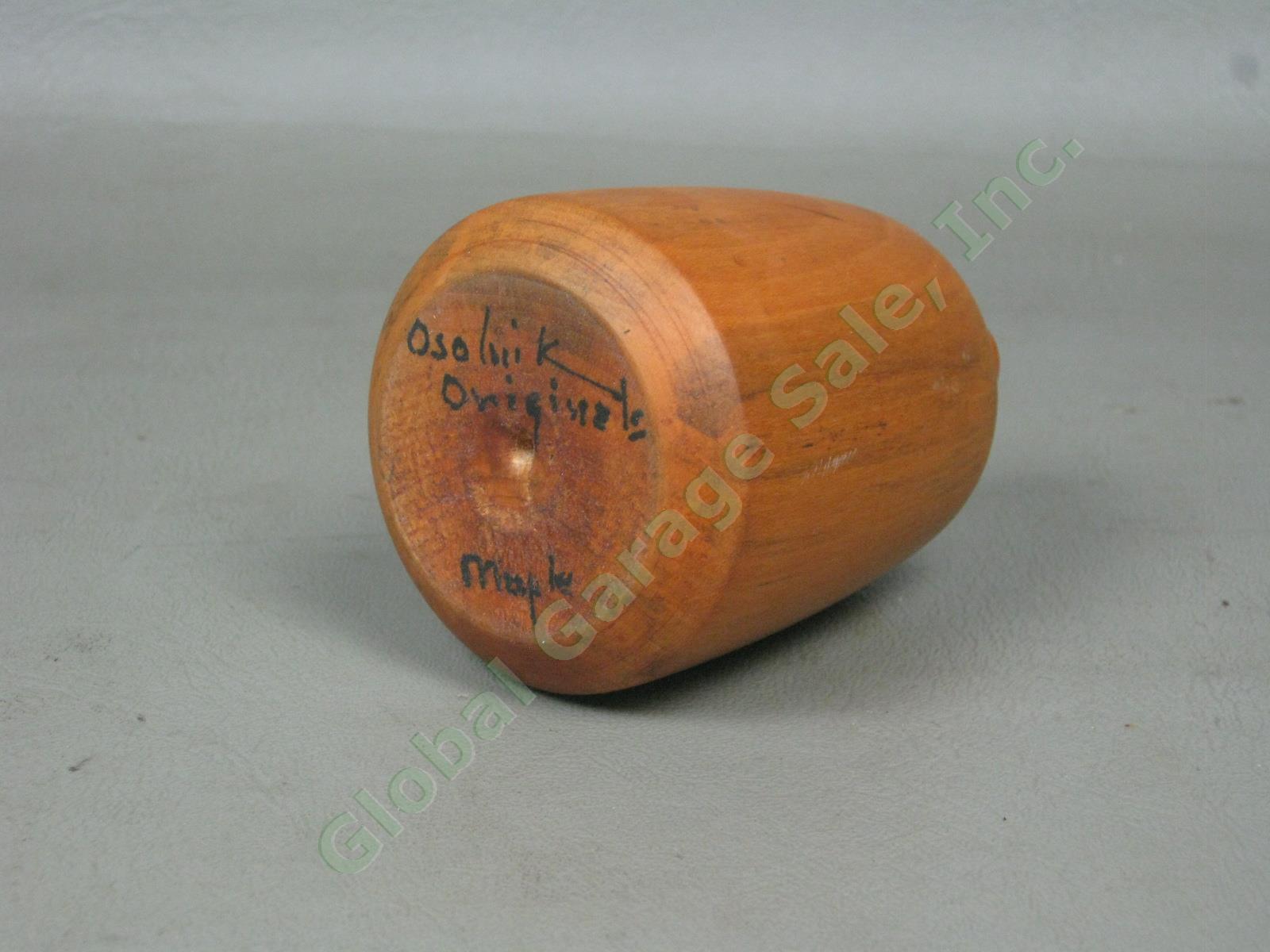 Rude Osolnik Originals Signed Wood Turned Bud Twig Vase Weed Pot Rare Maple NR! 4