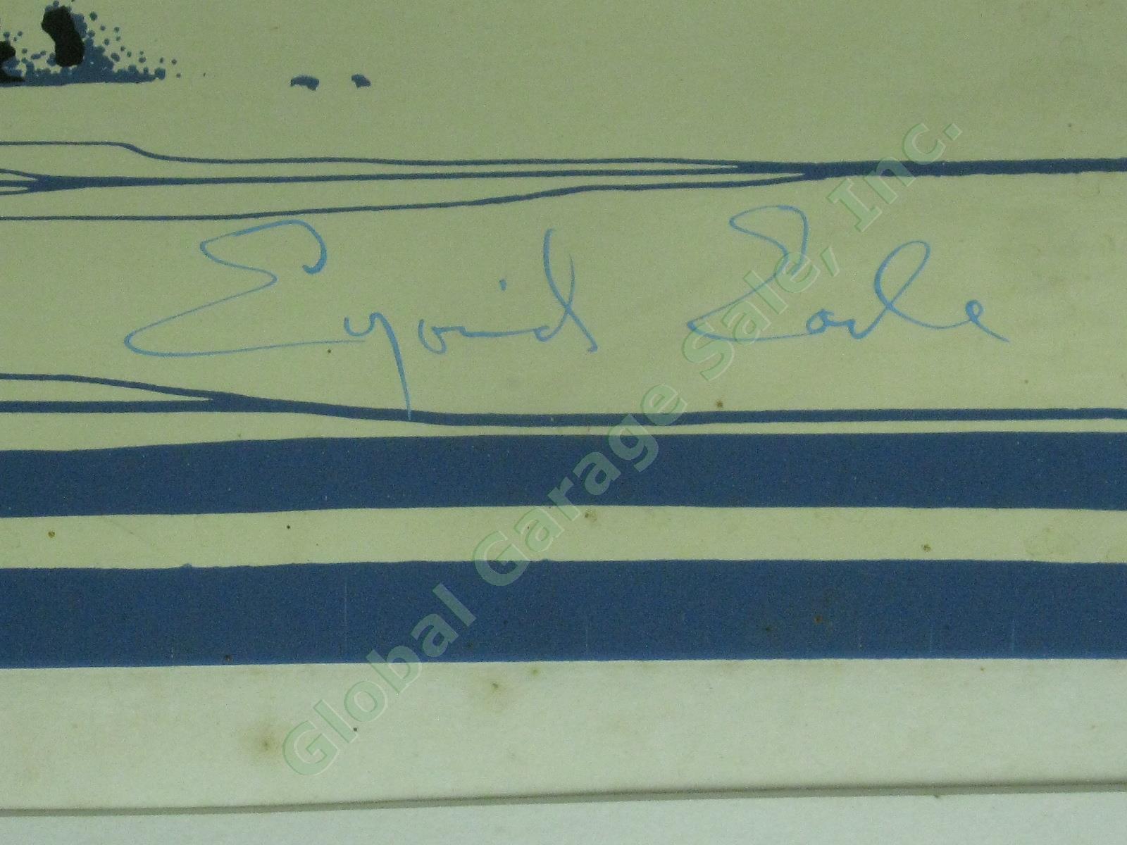 RARE Original 1981 Eyvind Earle Signed Serigraph Print Winter Ltd #157/300 15x30 4