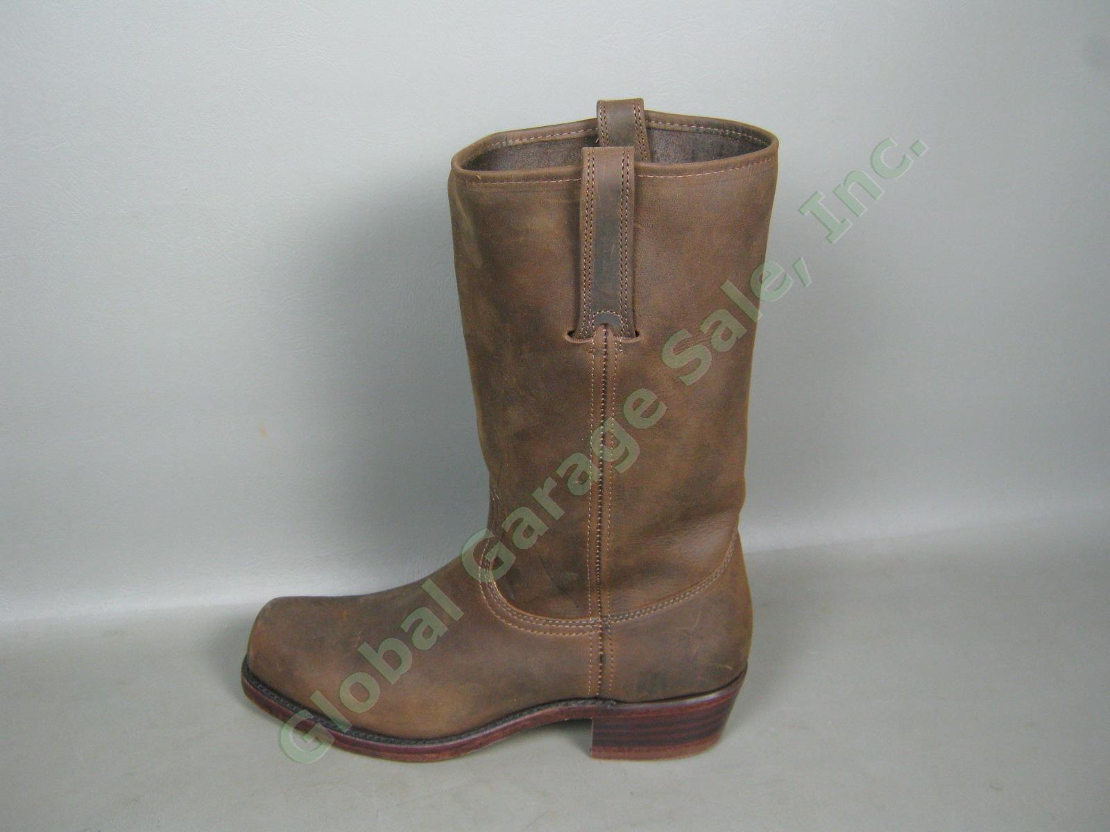 Mens Frye Cavalry 12L Tan Leather Boots Worn Once 9.5 Medium Width W/Box 87410-1 1
