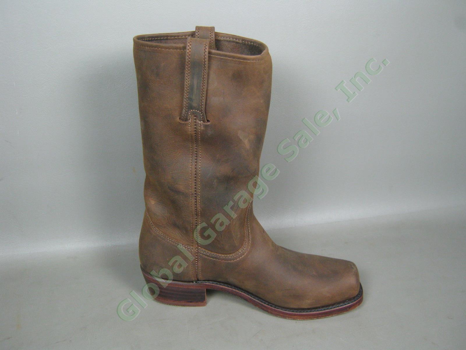 Mens Frye Cavalry 12L Tan Leather Boots Worn Once 9.5 Medium Width W/Box 87410-1 2