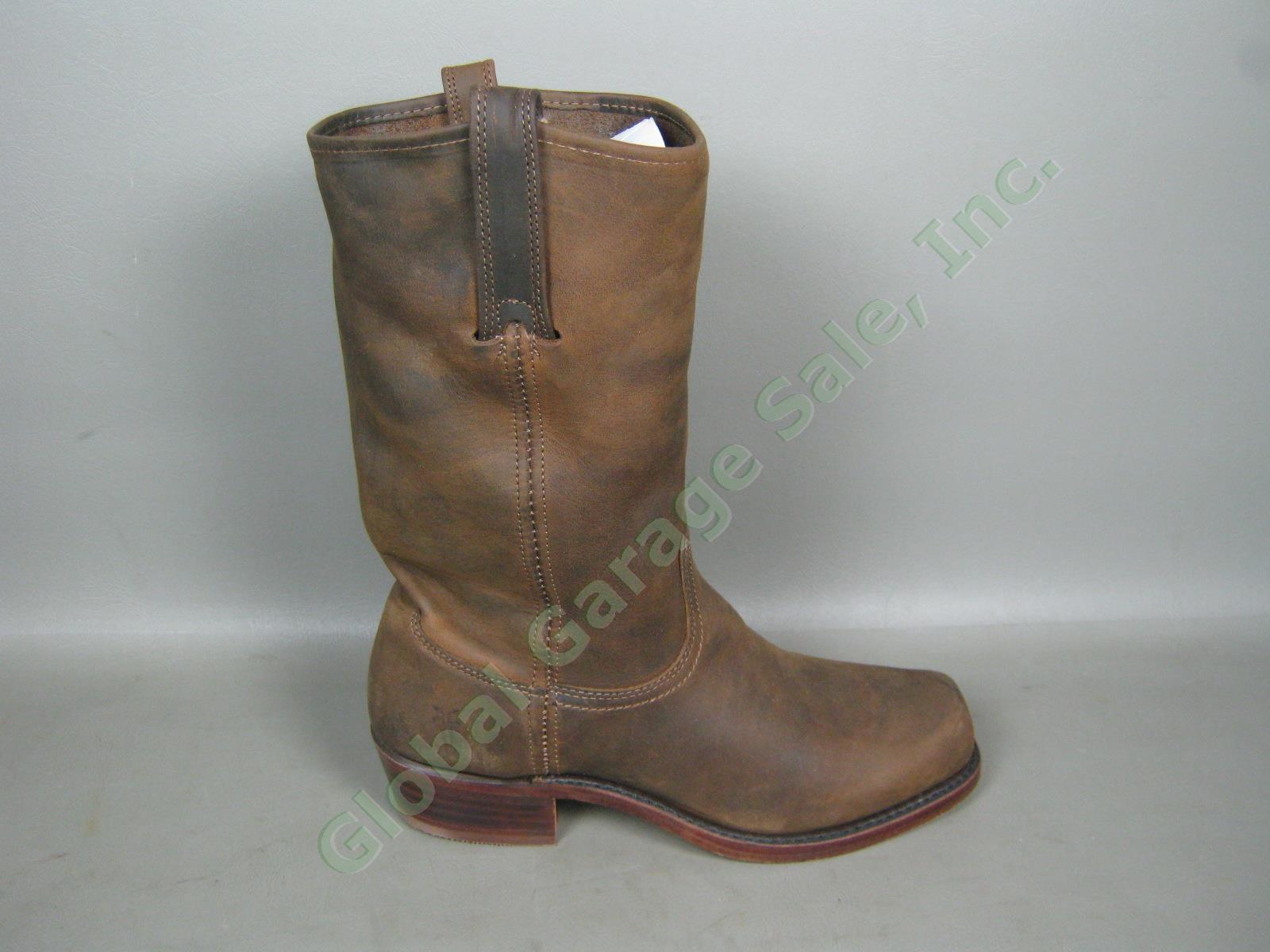 Mens Frye Cavalry 12L Tan Leather Boots Worn Once 9.5 Medium Width W/Box 87410-1 4