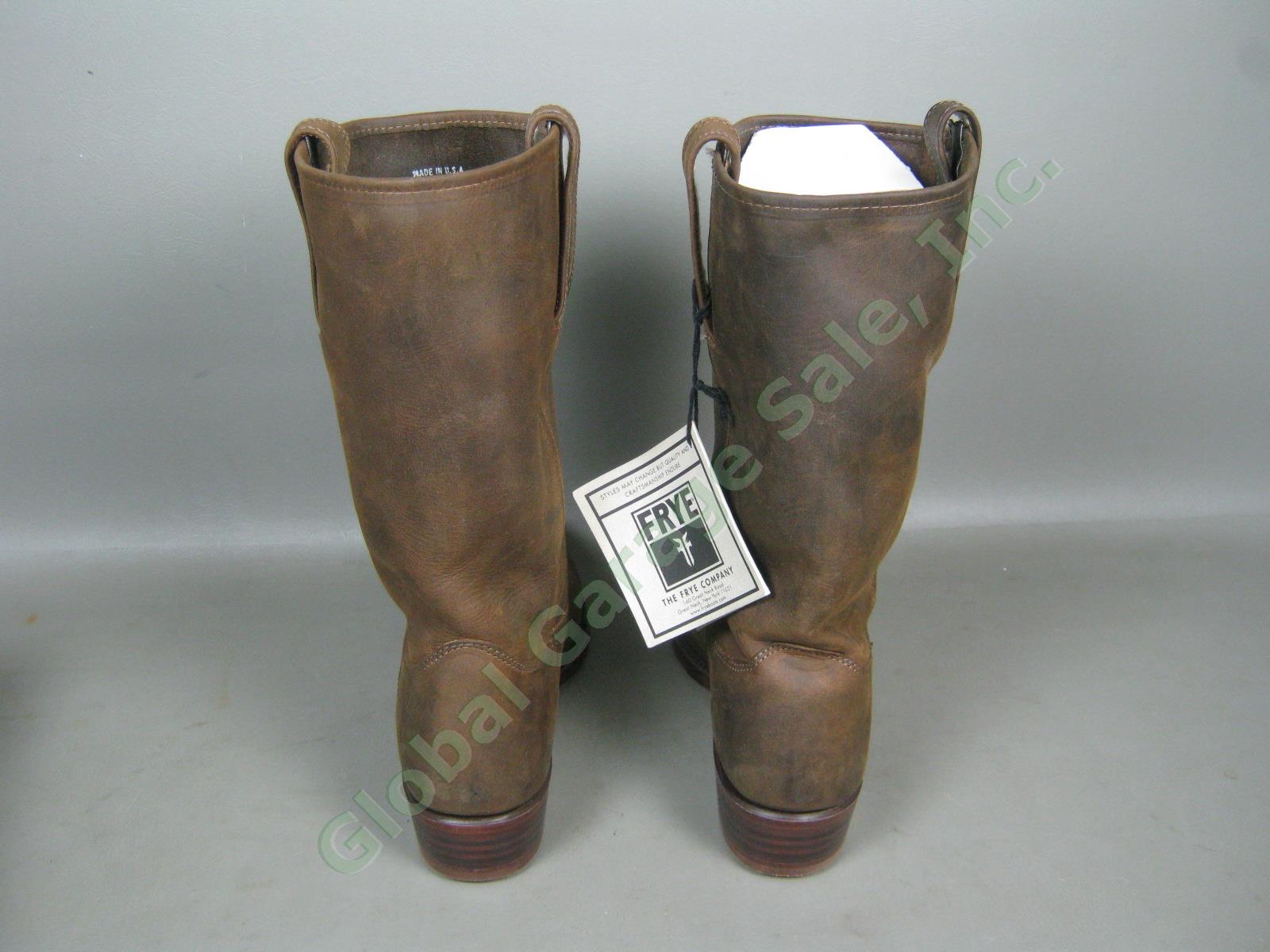 Mens Frye Cavalry 12L Tan Leather Boots Worn Once 9.5 Medium Width W/Box 87410-1 6