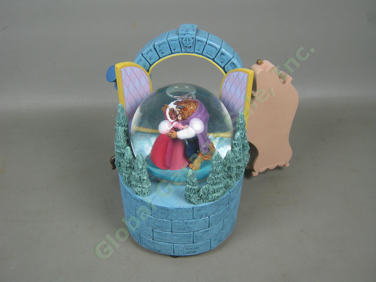 Disney Store Belle Beauty And The Beast Musical Snow Globe Plays Song +Box +Foam 3