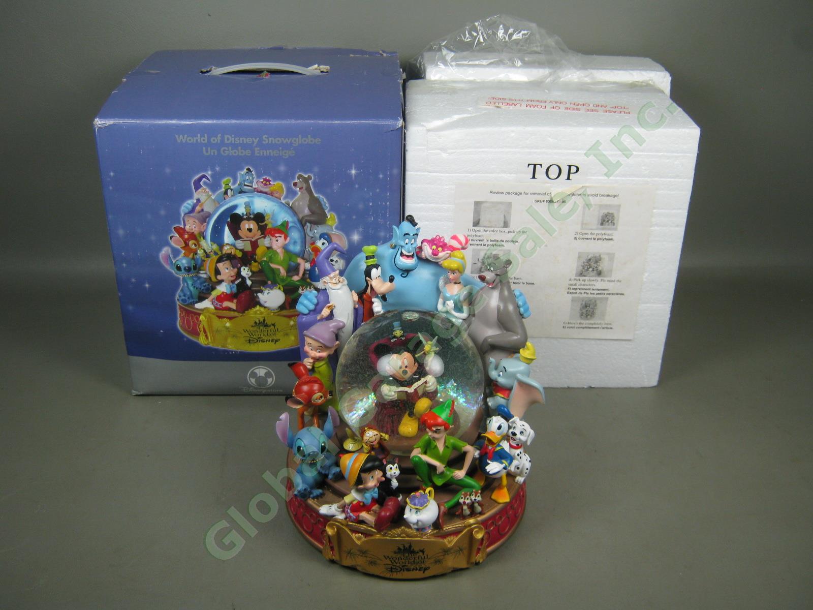 The Wonderful World Of Disney Store Musical Snow Globe When You Wish Upon A Star