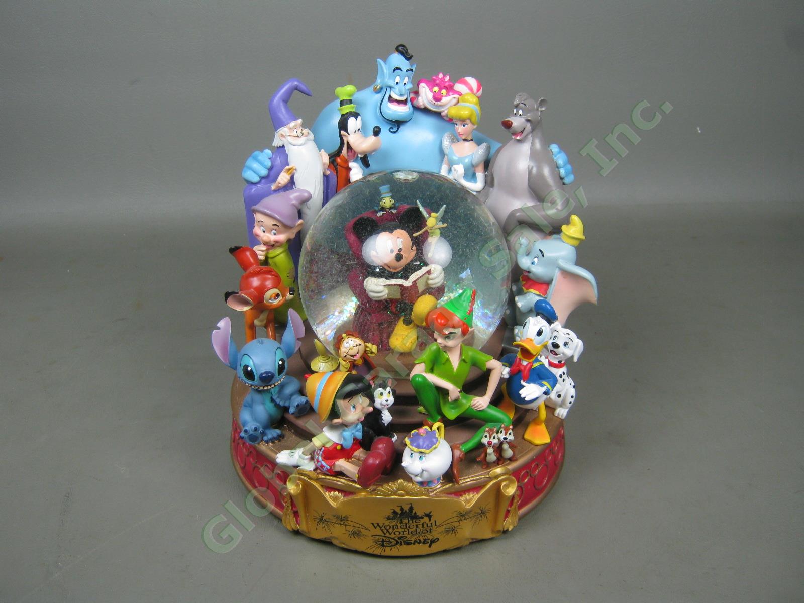 The Wonderful World Of Disney Store Musical Snow Globe When You Wish Upon A Star 1