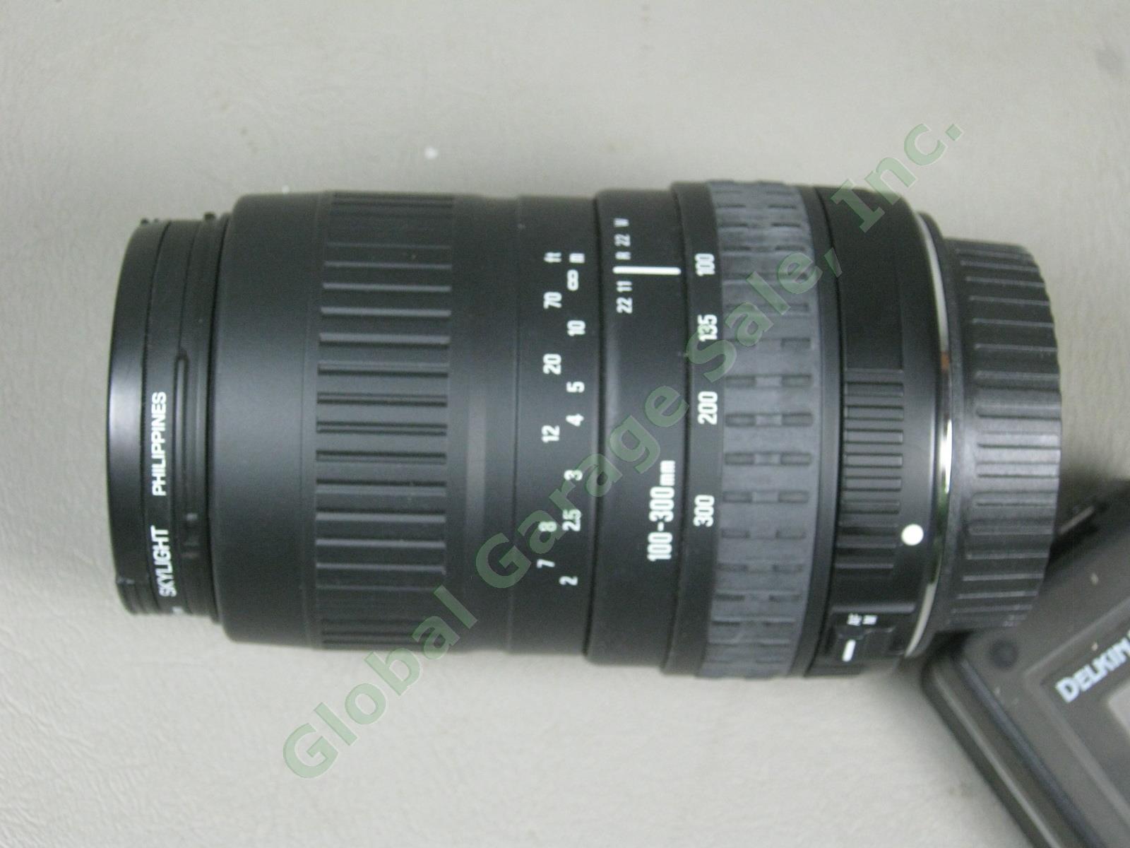 Canon EOS Digital Rebel DS6041 18-55mm 70-300mm 100-300mm Zoom Lens Case Bundle 12