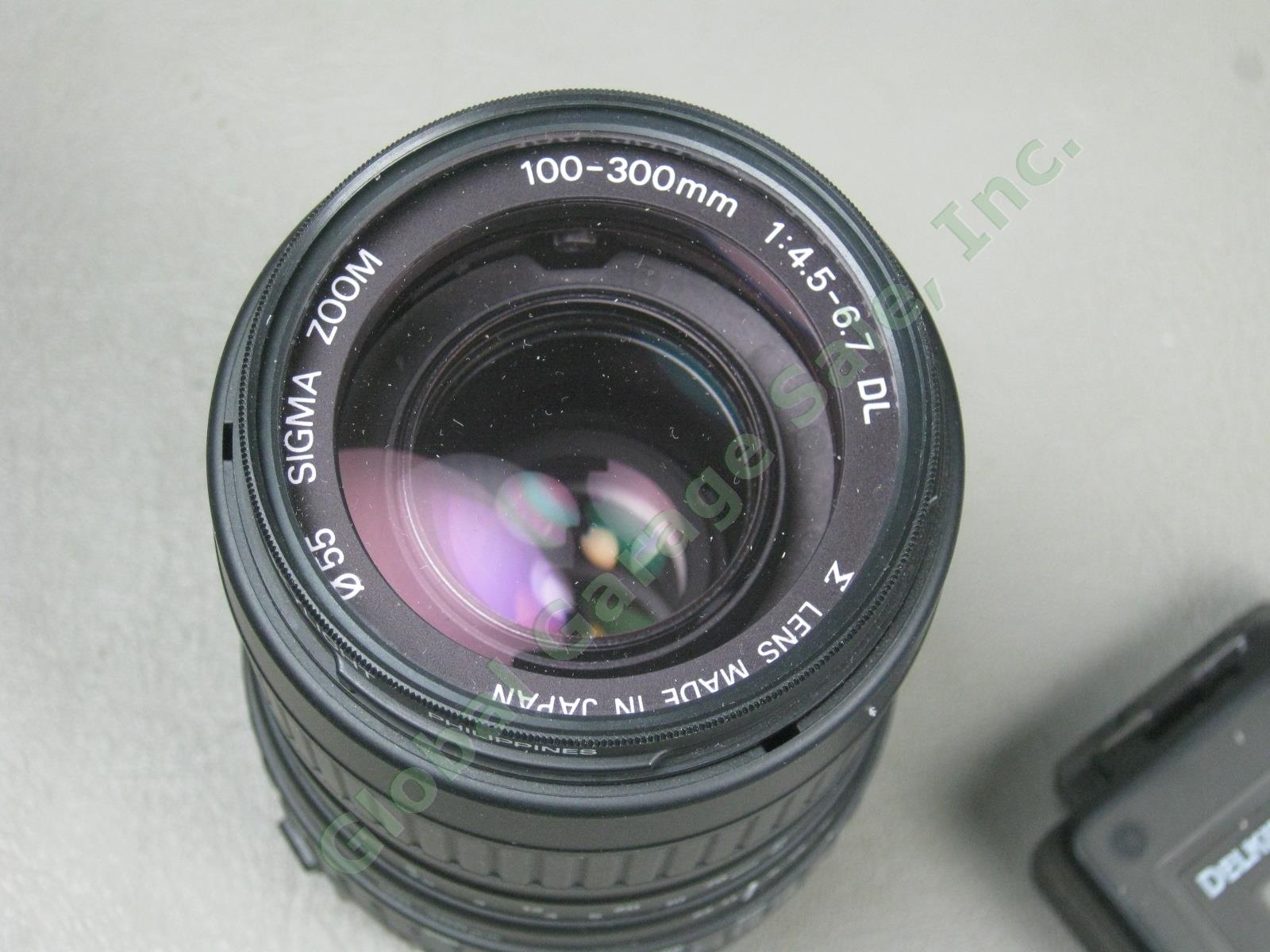 Canon EOS Digital Rebel DS6041 18-55mm 70-300mm 100-300mm Zoom Lens Case Bundle 14