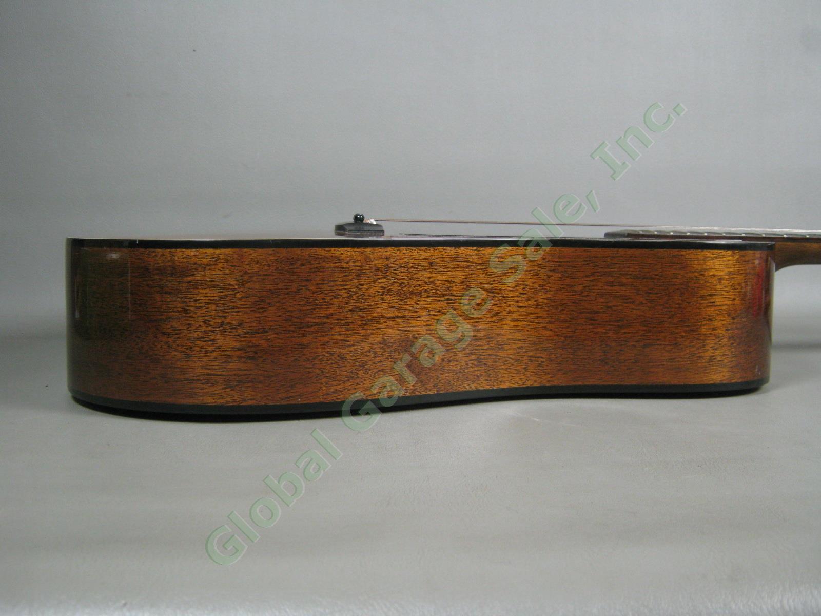 Vtg Alvarez 5222 Acoustic Mahogany Guitar W/ Hard Case Strap Pitch Pipe Bundle 4
