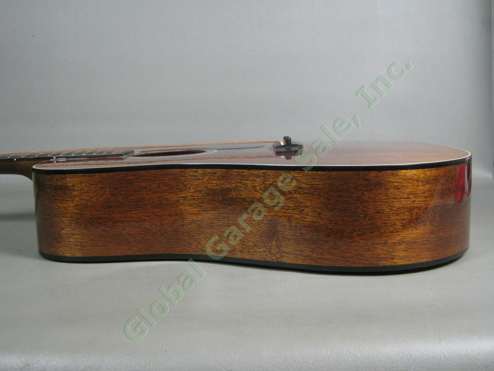 Vtg Alvarez 5222 Acoustic Mahogany Guitar W/ Hard Case Strap Pitch Pipe Bundle 6