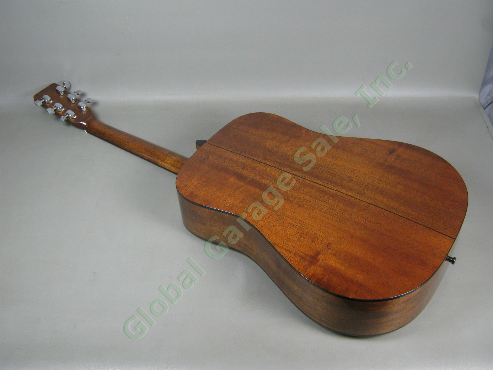 Vtg Alvarez 5222 Acoustic Mahogany Guitar W/ Hard Case Strap Pitch Pipe Bundle 9