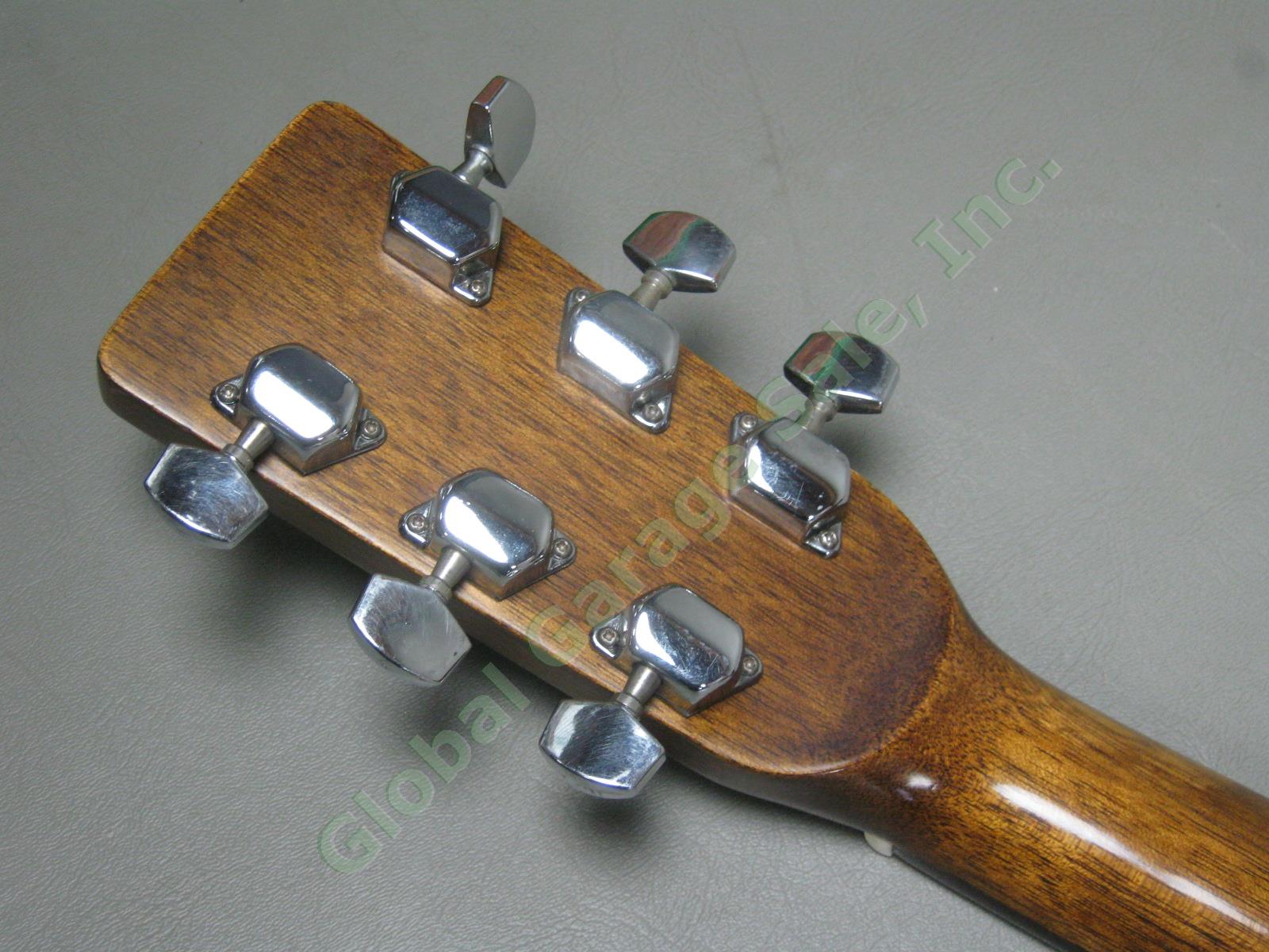 Vtg Alvarez 5222 Acoustic Mahogany Guitar W/ Hard Case Strap Pitch Pipe Bundle 11