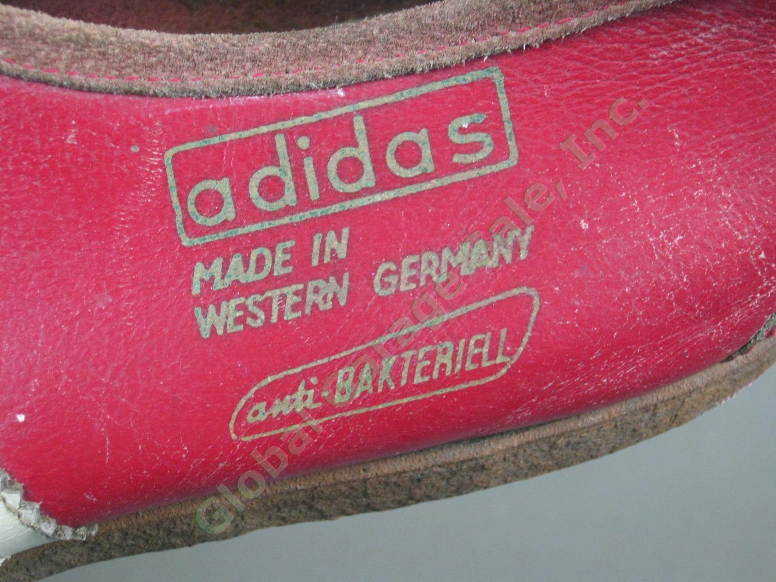 3 Pairs Vtg West Germany Adidas Track & Field Shoes Lot Red Black 1 W/ Spikes NR 6