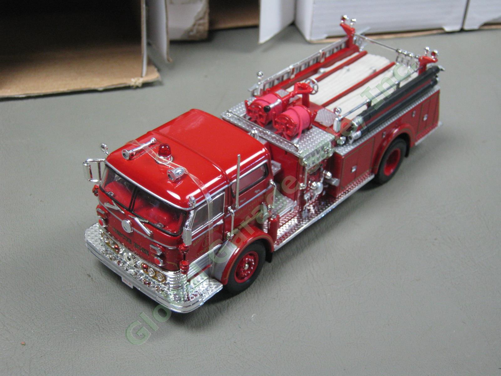 11 Diecast Fire Trucks + Display Case Corgi National Motor Museum Mint Signature 2