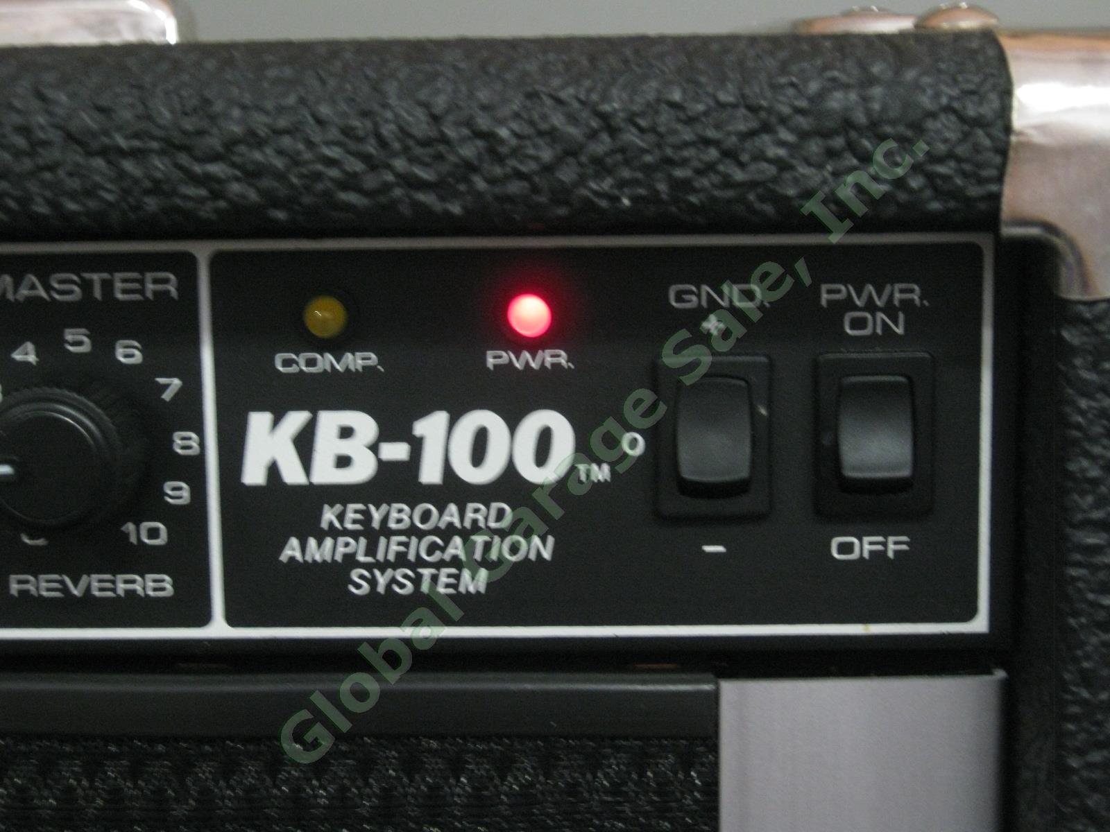 Vtg 1984 Peavey KB-100 Electronic Keyboard Amplifier Amp +Vinyl Cover Bundle Lot 2