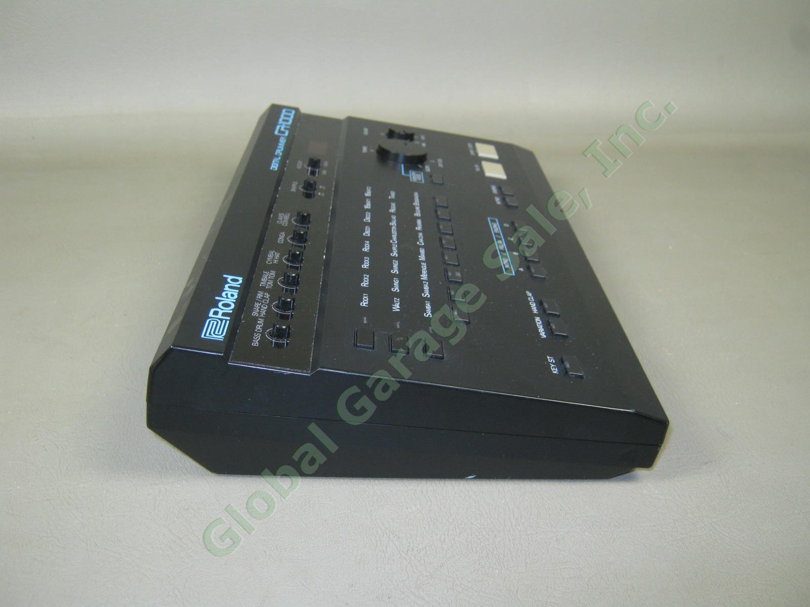 Vtg Roland CR-1000 Digital Drummer Drum Machine + AC Adapter Foot Switch Bundle+ 4