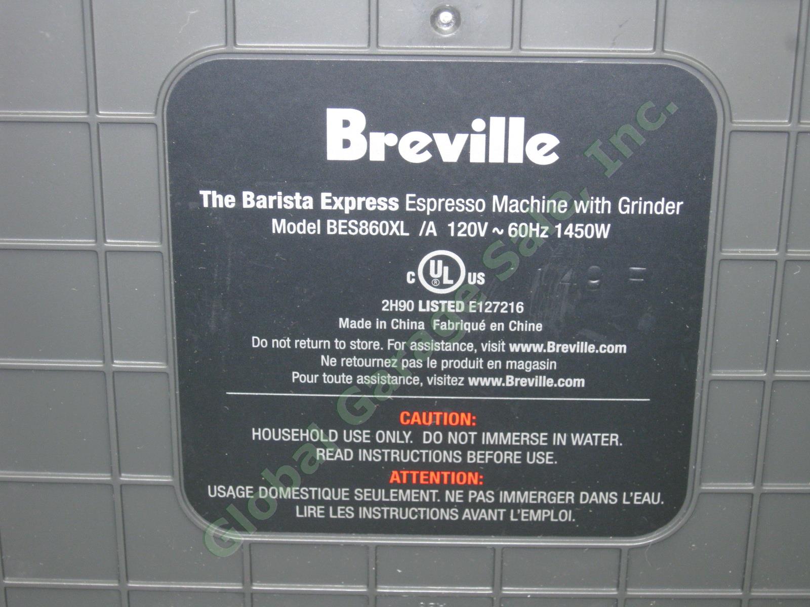 Breville Barista Express BES860XL 8 Cup Espresso Machine Used Only 3 Months! 7