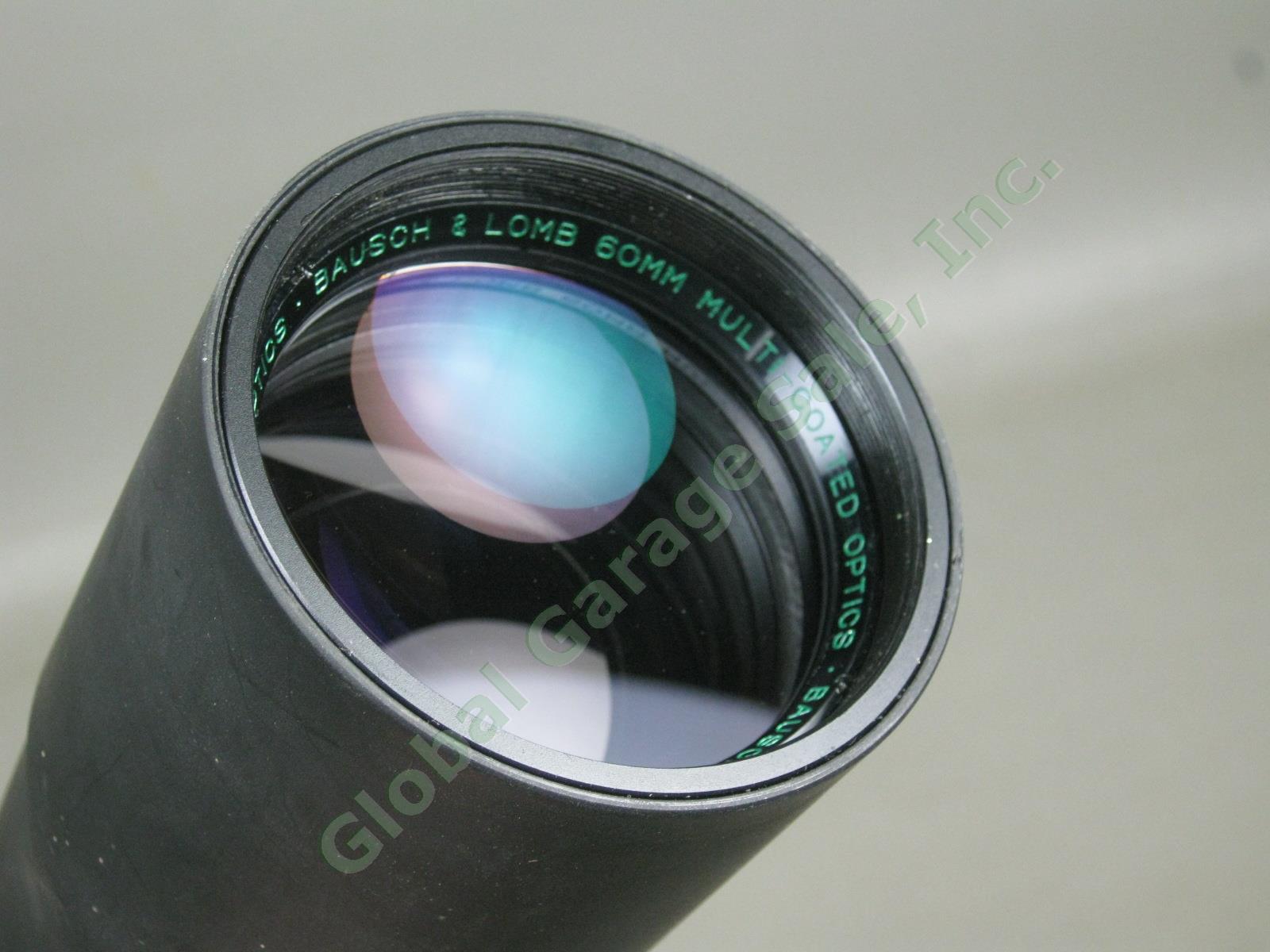 Bausch & Lomb Discoverer Zoom Telescope Spotting Scope 60mm Lens 15x-60x + Caps 5
