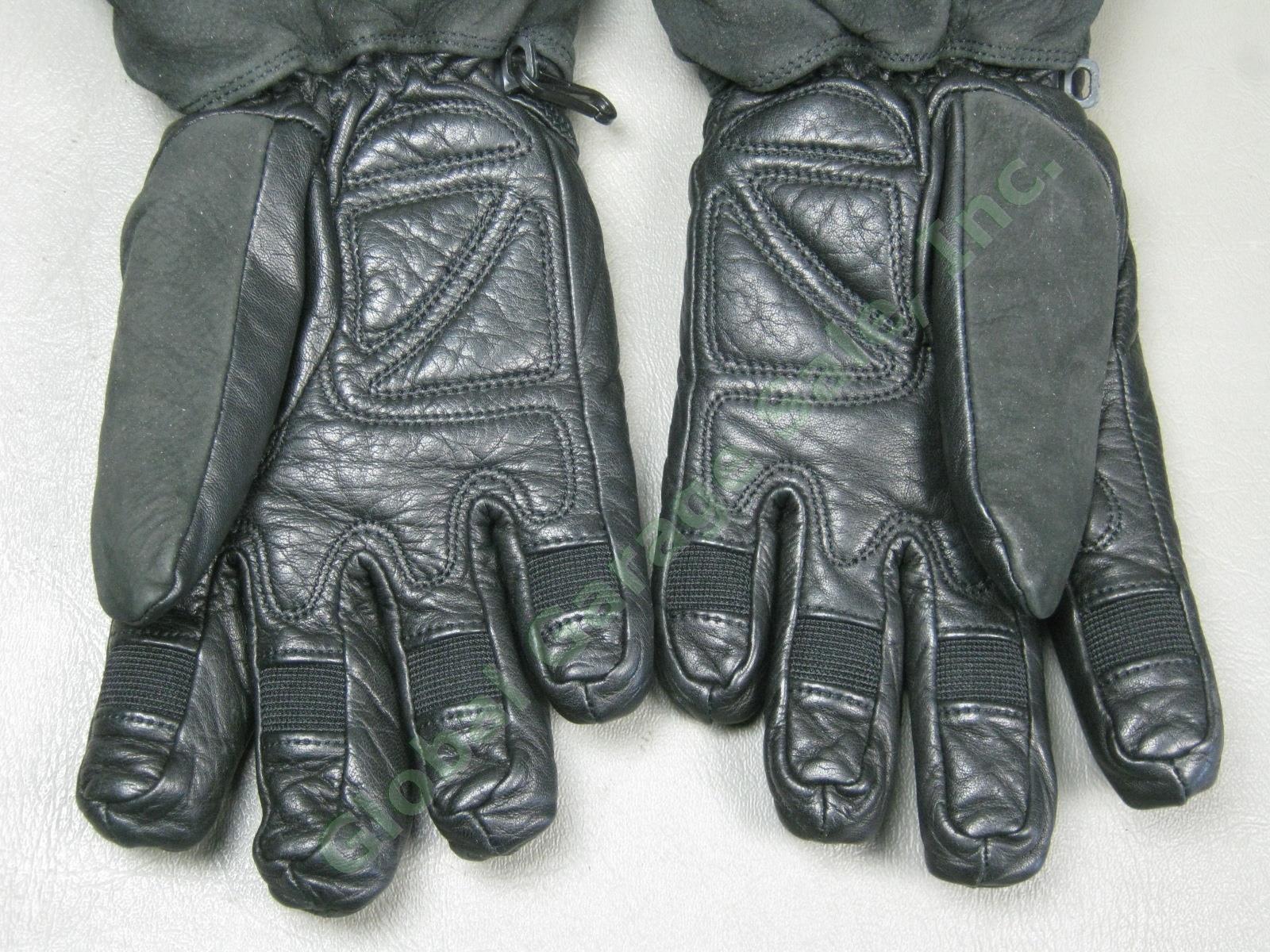 Harley Davidson Heated Black Leather Motorcycle Gloves Womens Small 98350-09VW 3