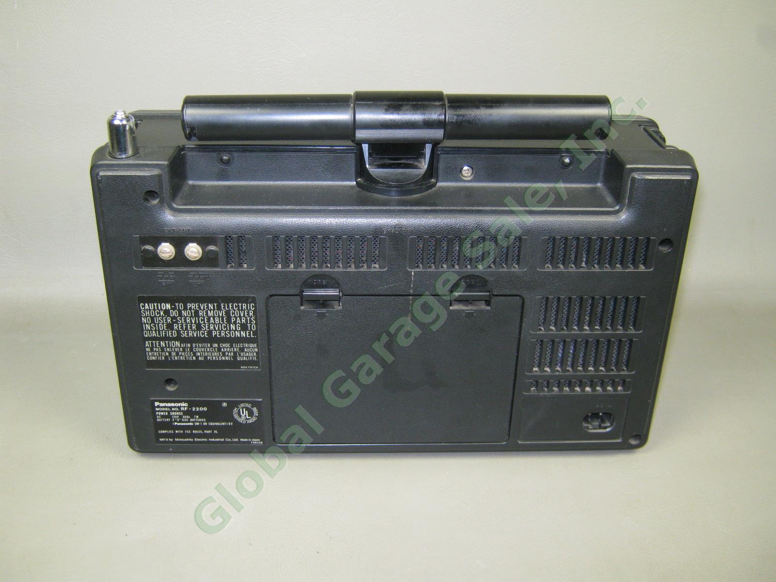 Panasonic RF-2200 8-Band Short Wave Double Superheterodyne FM/AM/SW Radio As-Is 7