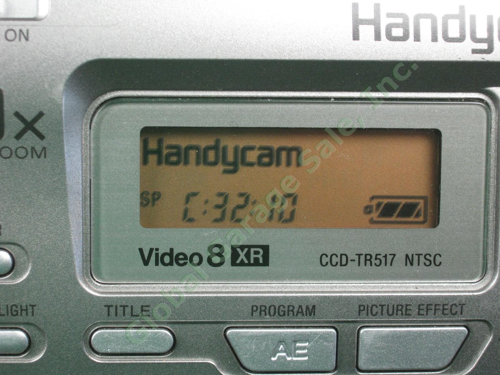 Sony HandyCam CCD-TR517 XR NTSC Hi 8 8mm Video Transfer Camcorder Bundle Lot NR! 2
