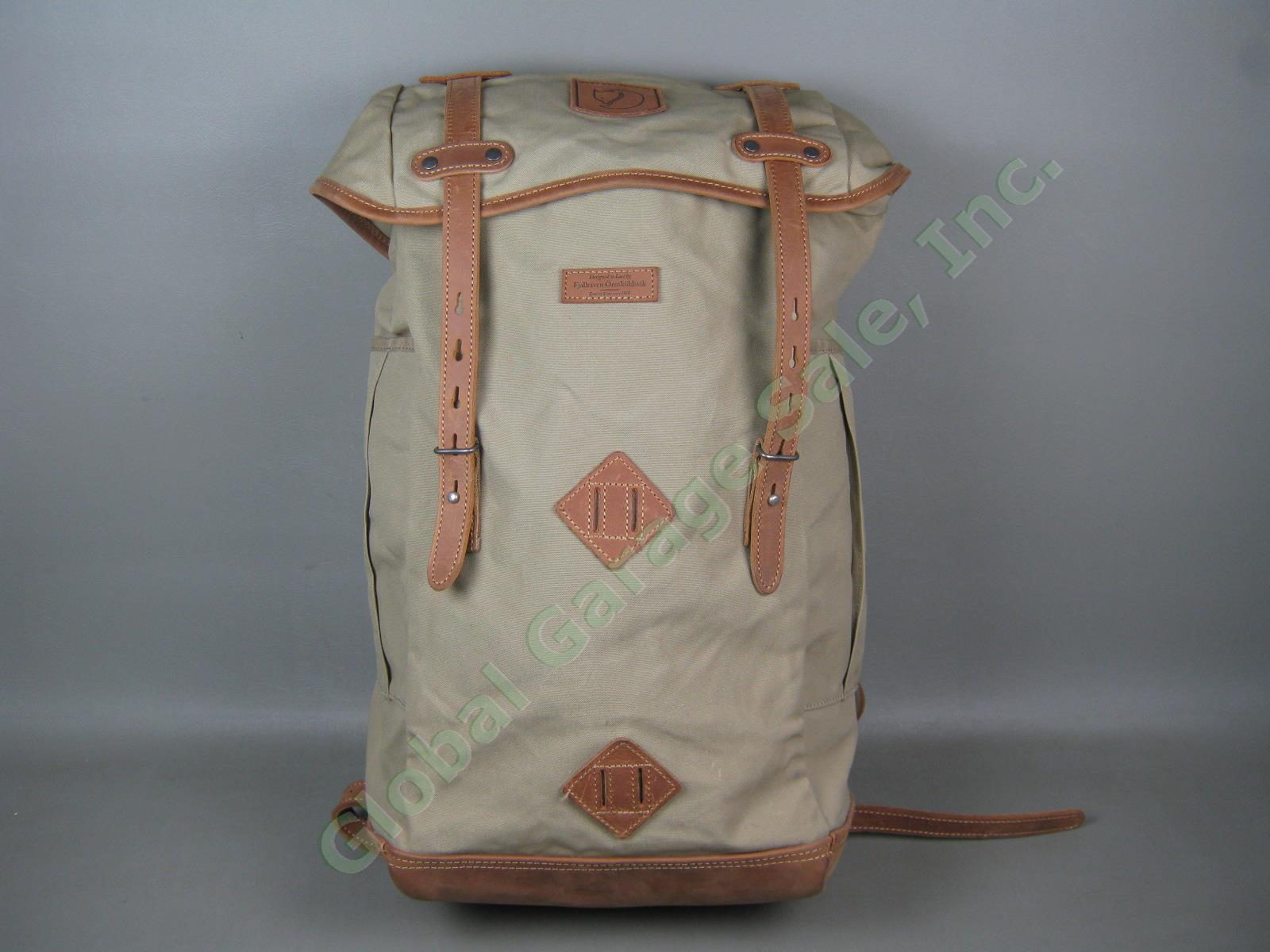 Fjallraven Rucksack No 21 Large Daypack Backpack 24206 Sand Color G-1000 VG COND