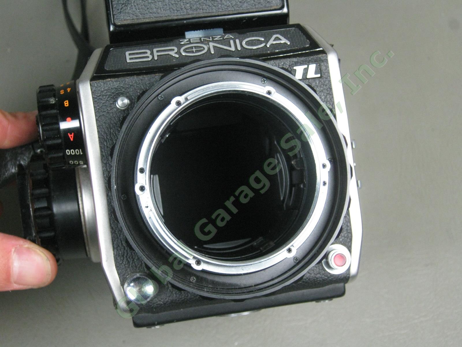 Zenza Bronica EC-TL Camera Nippon Kogaku Nikkor-H 50mm 1:3.5 f/3.5 Lens Bundle 9