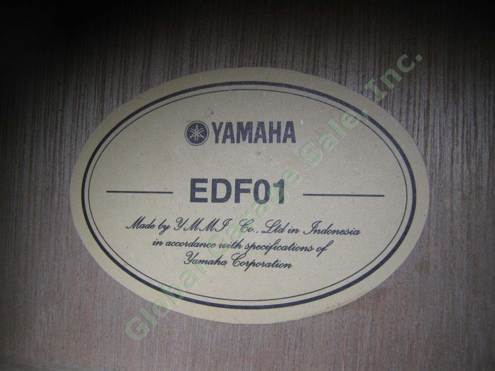 Yamaha EDF01 Dreadnought 6-String Folk Acoustic Guitar YMMJ Indonesia NO RESERVE 2