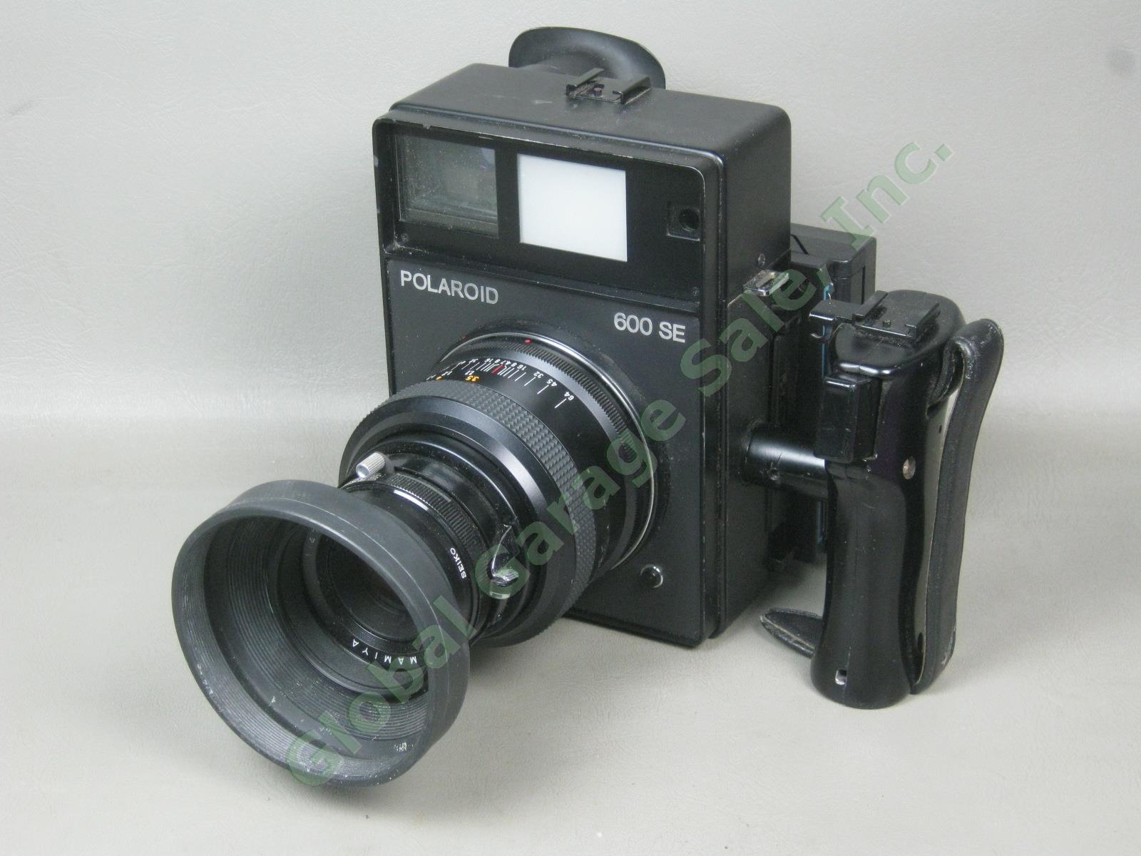 Polaroid 600SE Medium Format Rangefinder Camera Mamiya 127mm 4.7 Lens Film Back