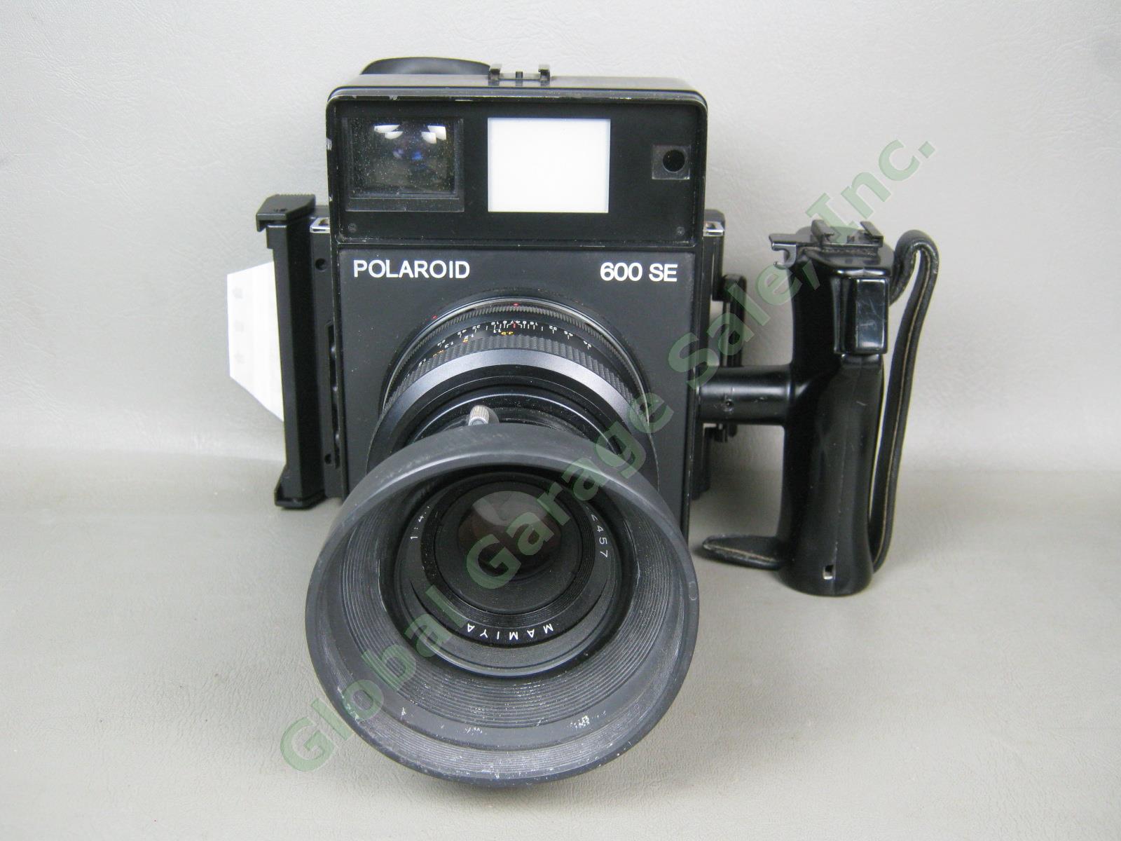 Polaroid 600SE Medium Format Rangefinder Camera Mamiya 127mm 4.7 Lens Film Back 1