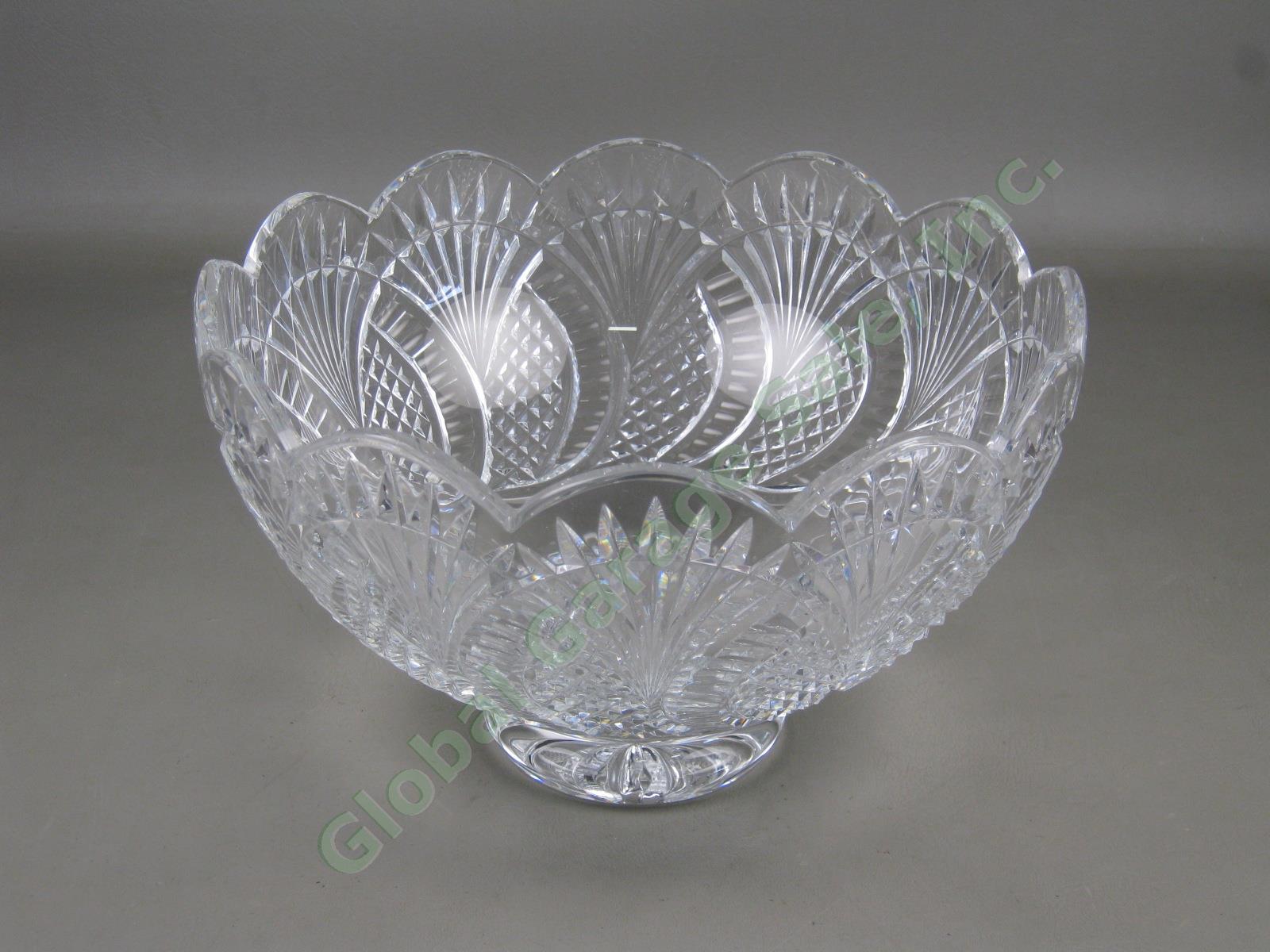 Waterford Crystal Prestige Collection Seahorse 25cm 10" Footed Scalloped Bowl NR