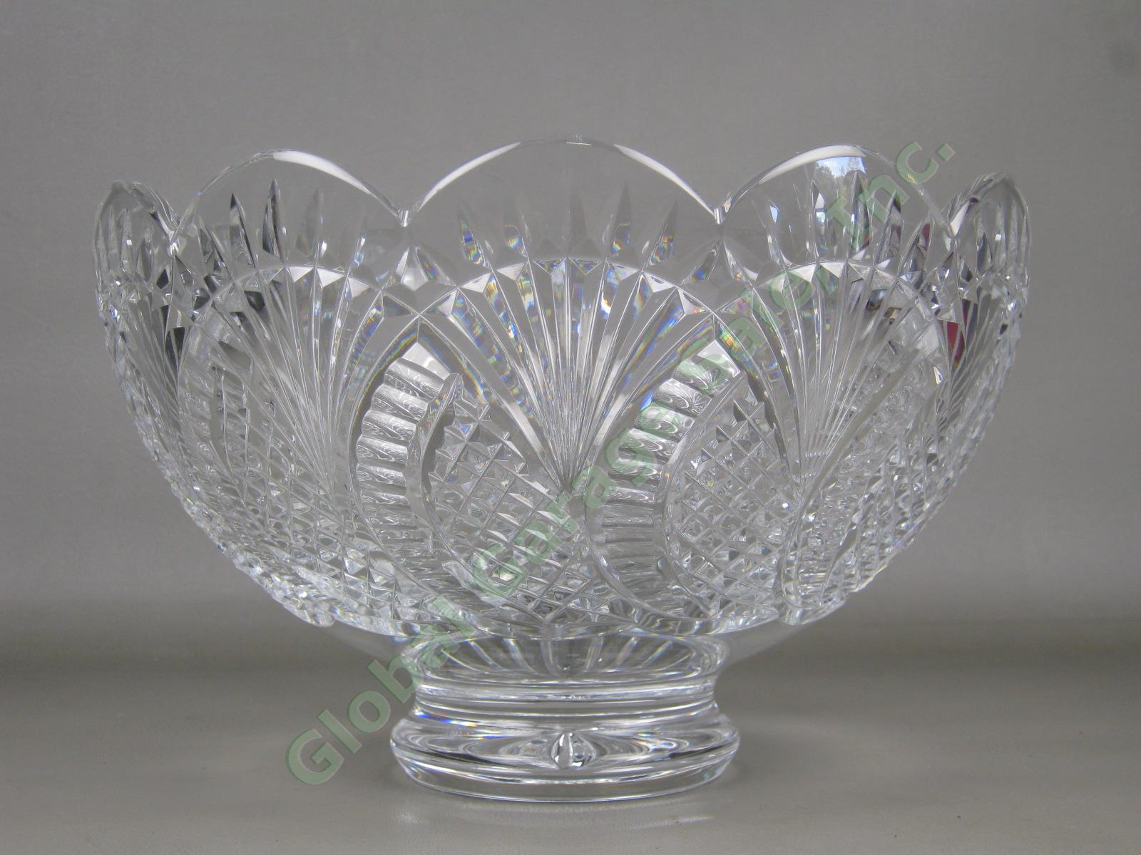 Waterford Crystal Prestige Collection Seahorse 25cm 10" Footed Scalloped Bowl NR 1