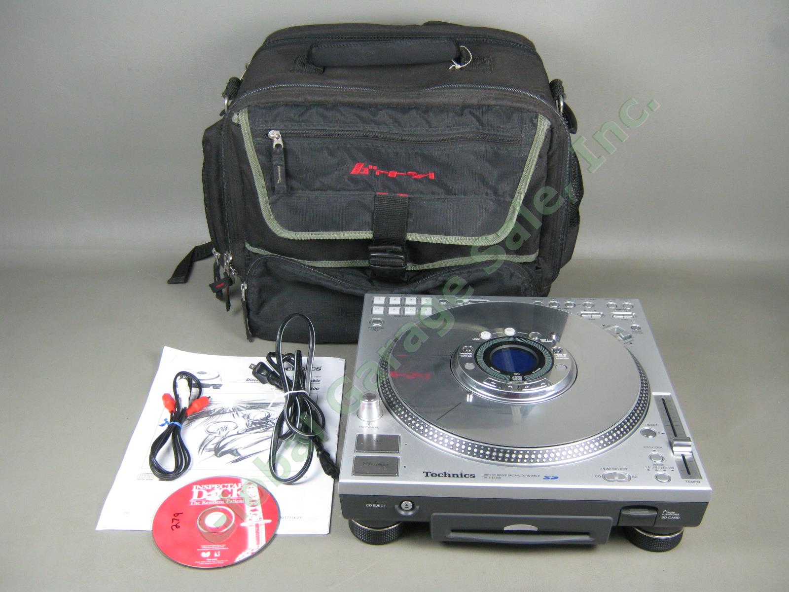 Technics SL-DZ1200 Direct Drive Digital DJ CD Turntable + Burton Case/Bag Bundle