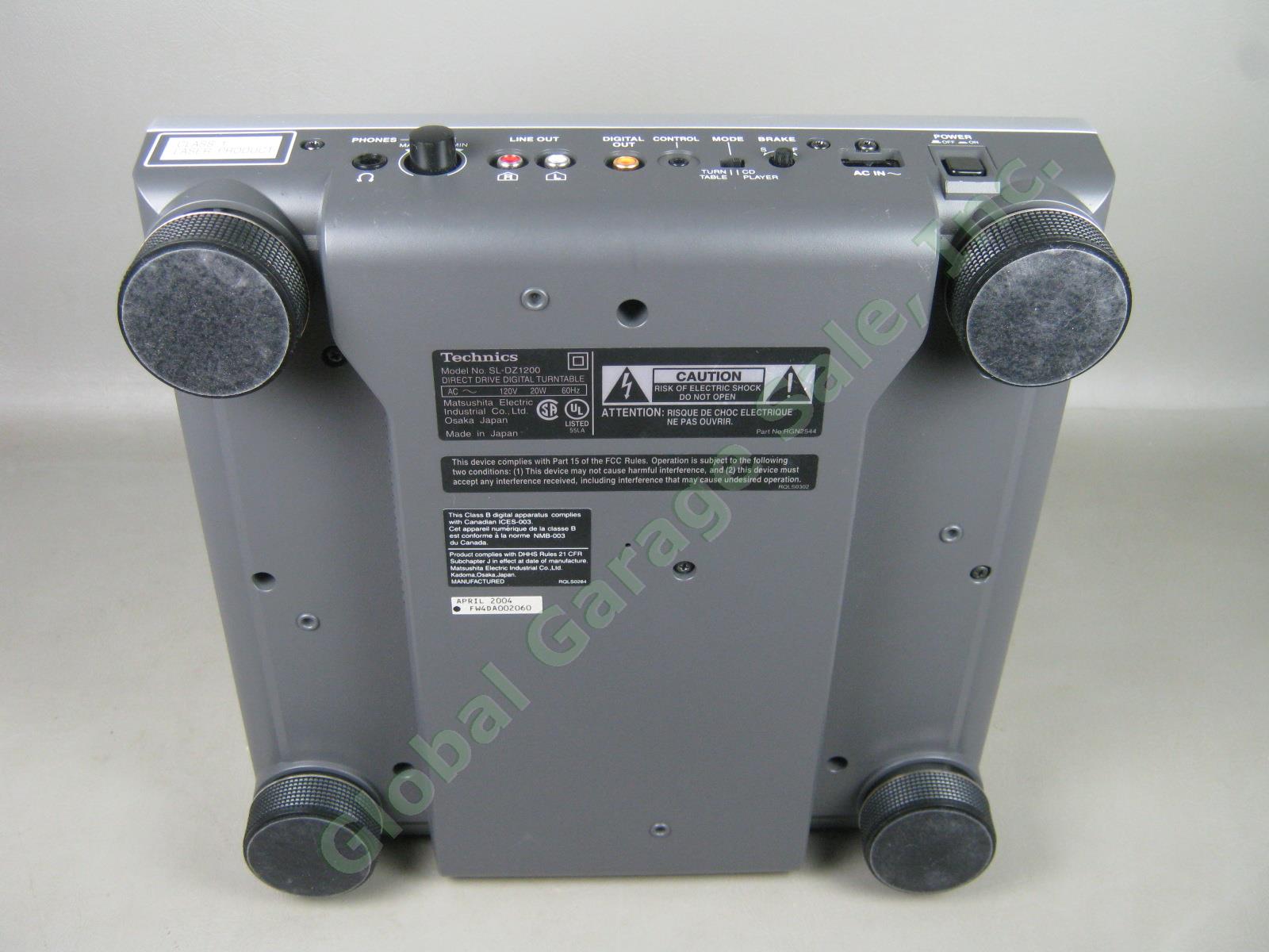 Technics SL-DZ1200 Direct Drive Digital DJ CD Turntable + Burton Case/Bag Bundle 10