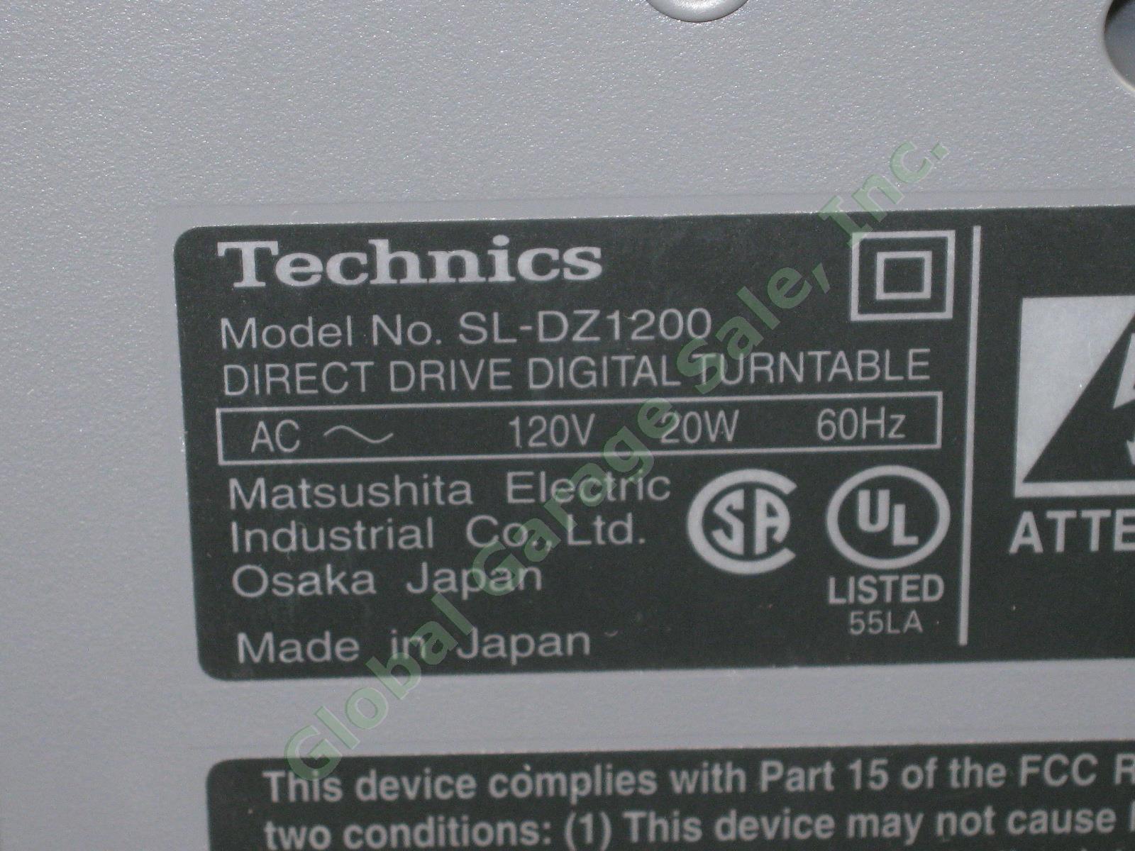Technics SL-DZ1200 Direct Drive Digital DJ CD Turntable + Burton Case/Bag Bundle 11