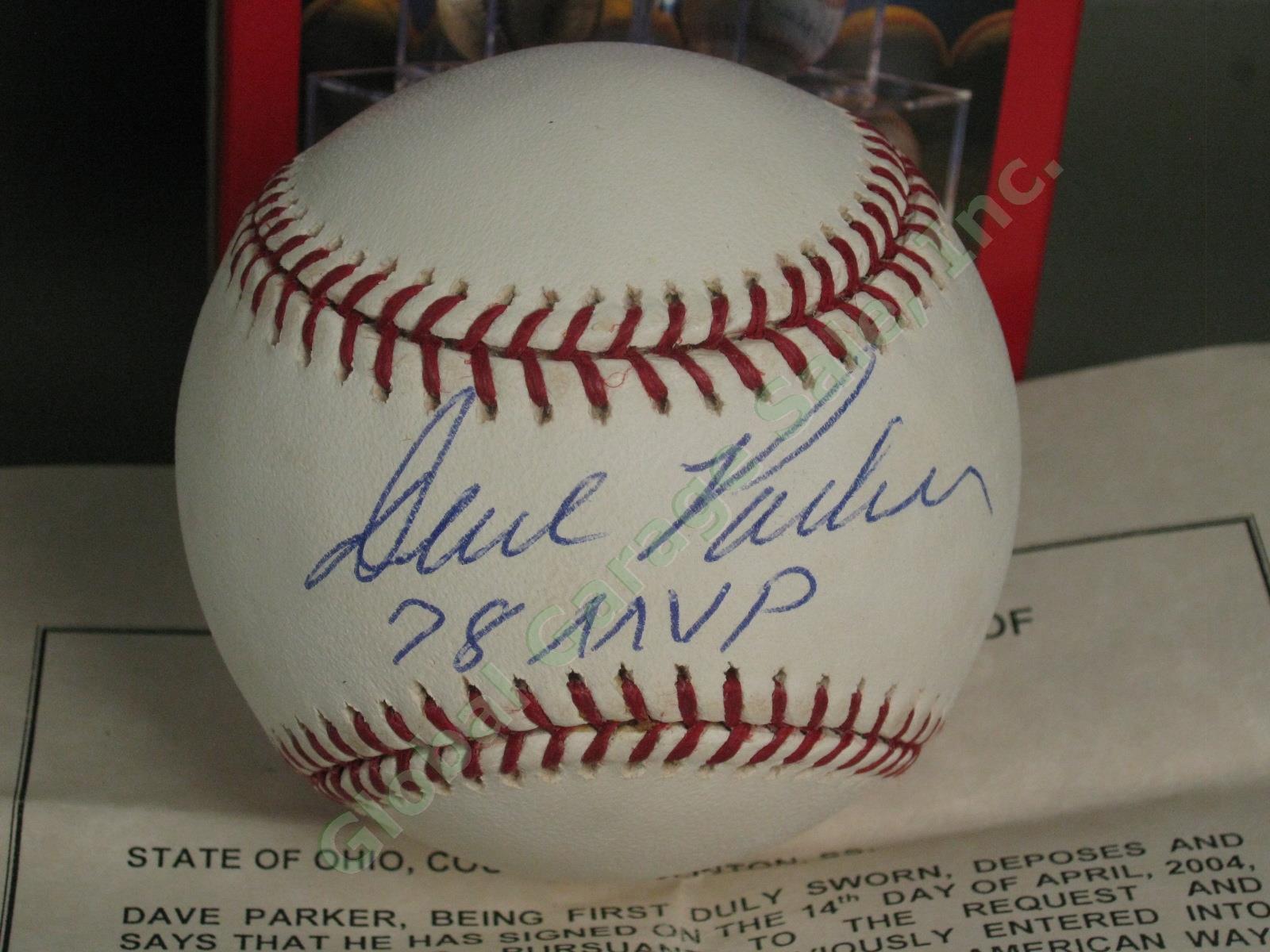 4 Signed Auto MLB Baseballs Lot HOF Don Sutton MVP Dave Parker Foster Boggs COAs 4