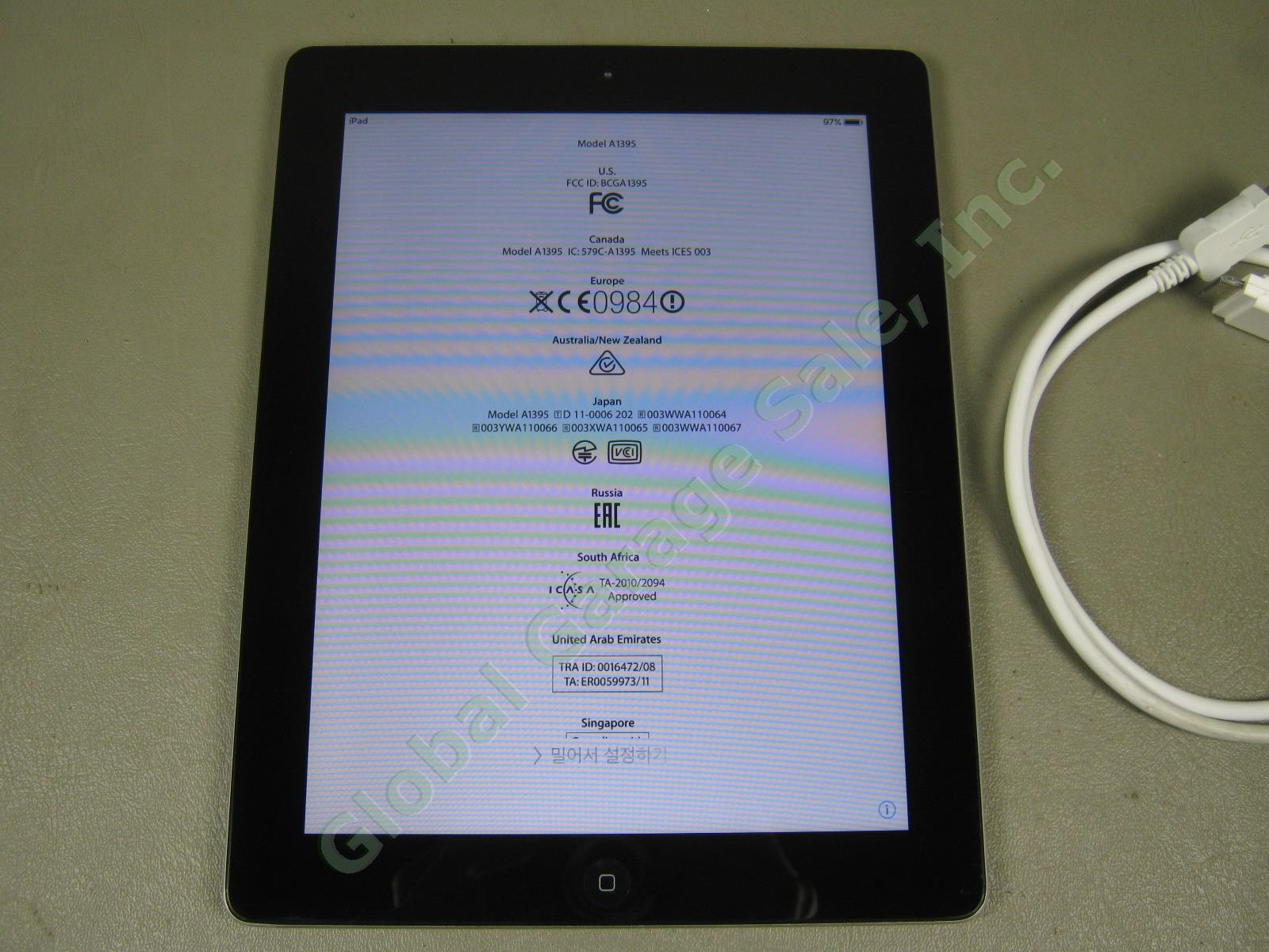 Apple iPad 2 Wifi 32GB Black Tablet Factory Reset MC770LL/A A1395 NO RESERVE! 1