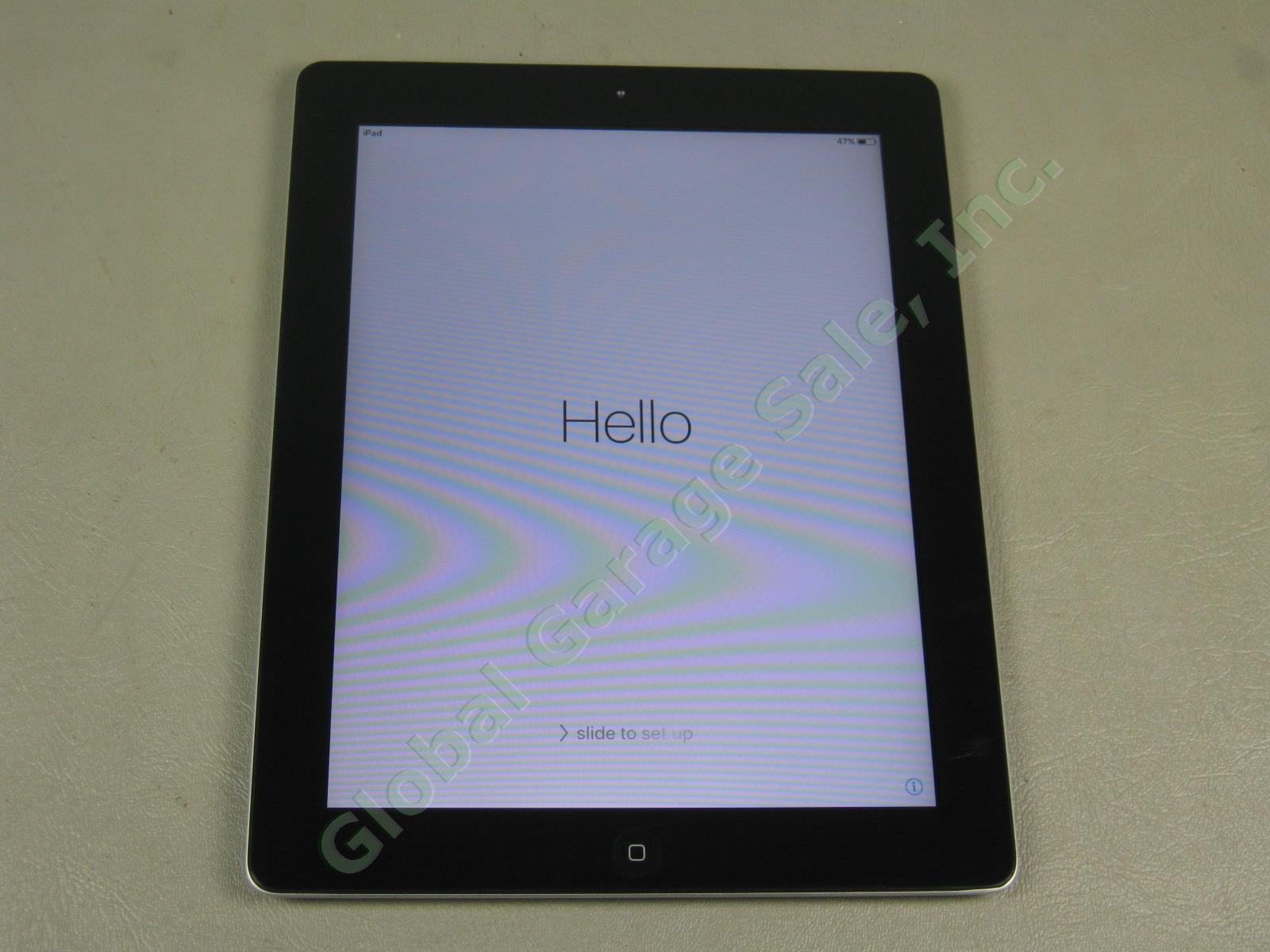 Apple iPad 2 Wifi 32GB Black Tablet MC770LL/A A1395 Factory Reset No Reserve!