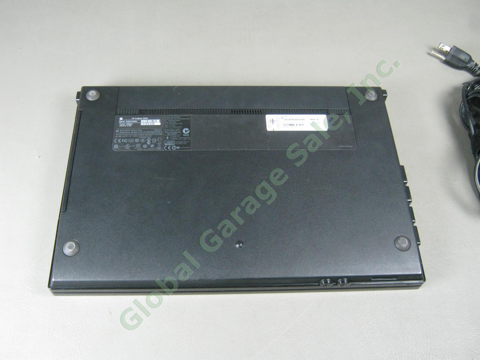 HP 4520s ProBook Laptop Computer Intel Core i5 M520 2.40GHz 4GB Windows 7 Pro NR 6