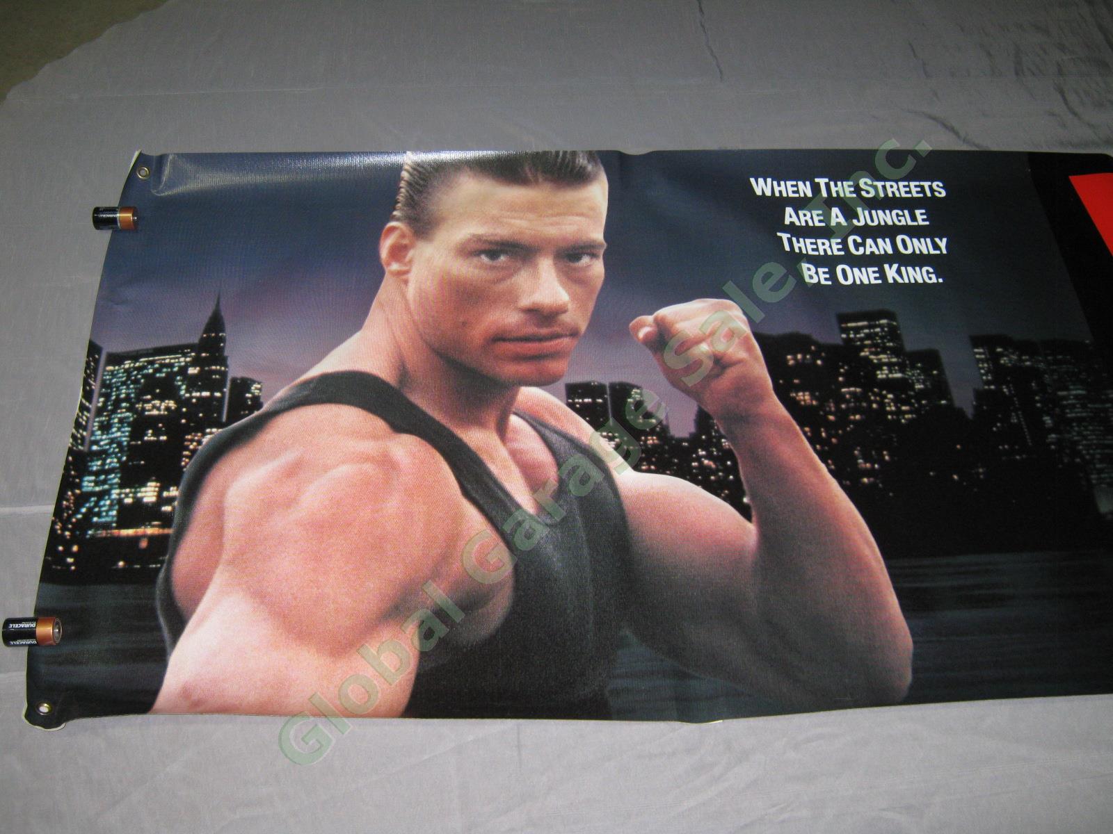 HUGE Jean-Claude Van Damme Lionheart Vinyl Movie Theatre Banner Poster 10