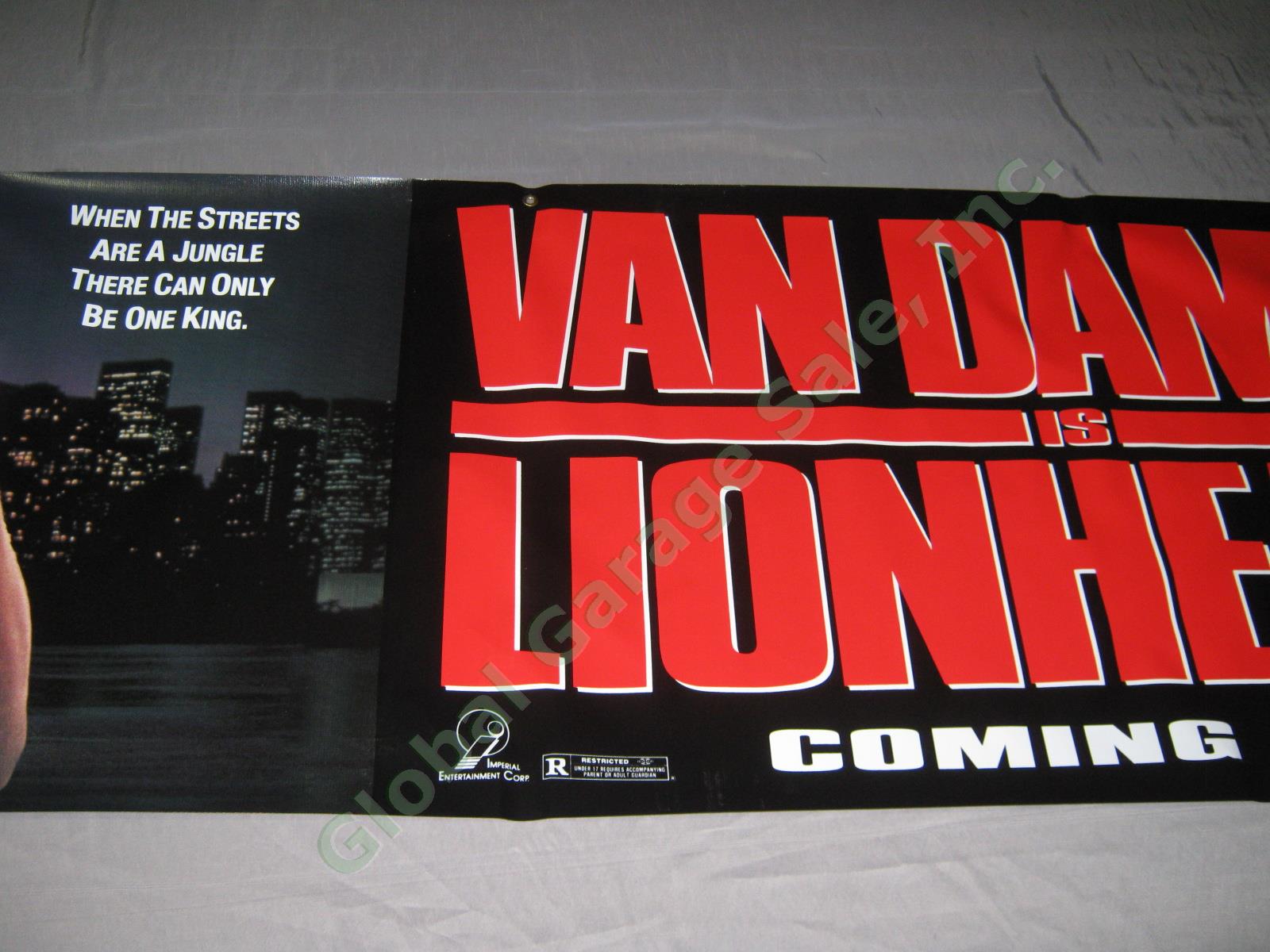HUGE Jean-Claude Van Damme Lionheart Vinyl Movie Theatre Banner Poster 10