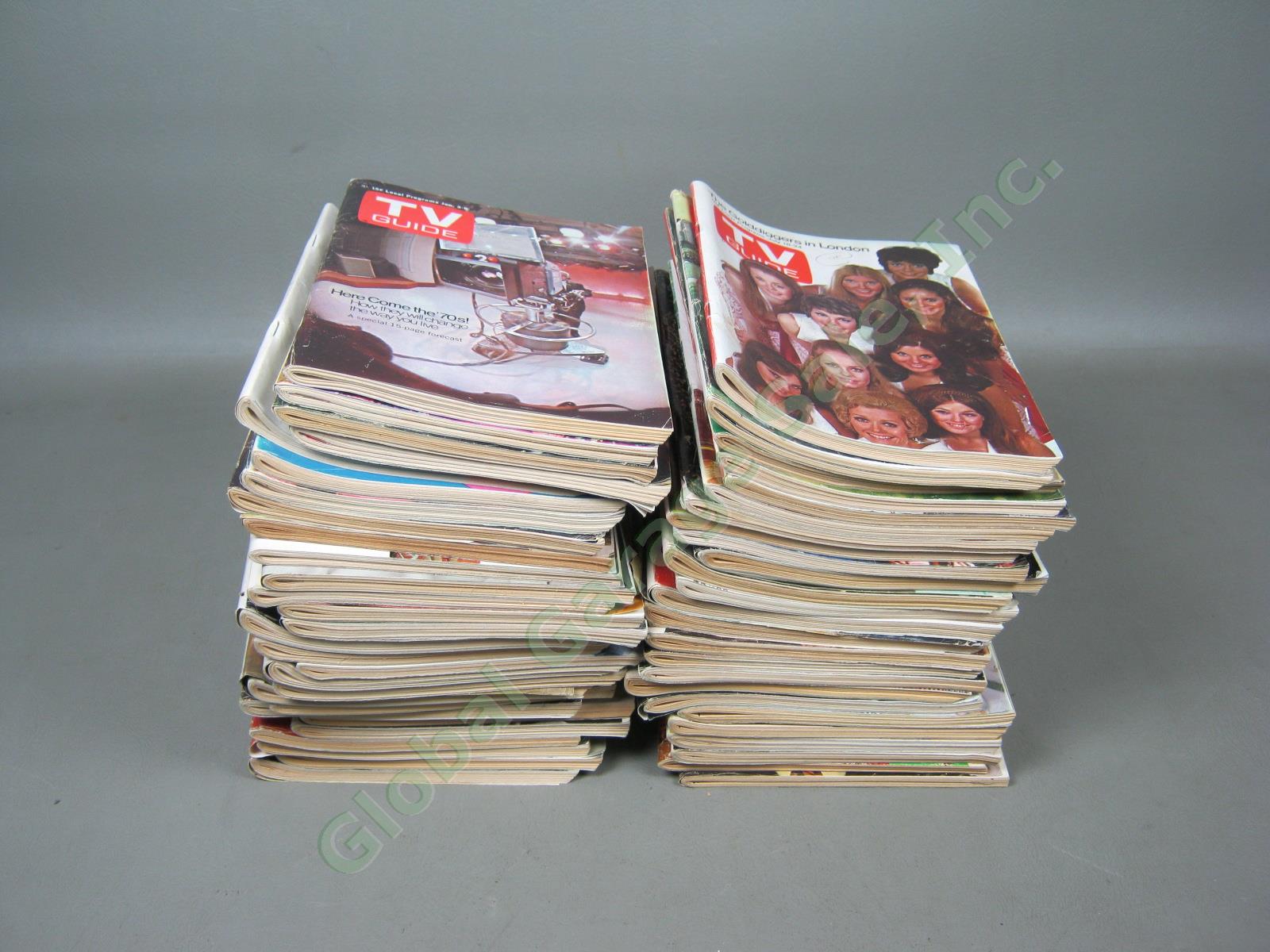 Vtg 1970 TV Guide Magazines Complete Year + Extra 53 Issues NO LABELS Lot Set NR