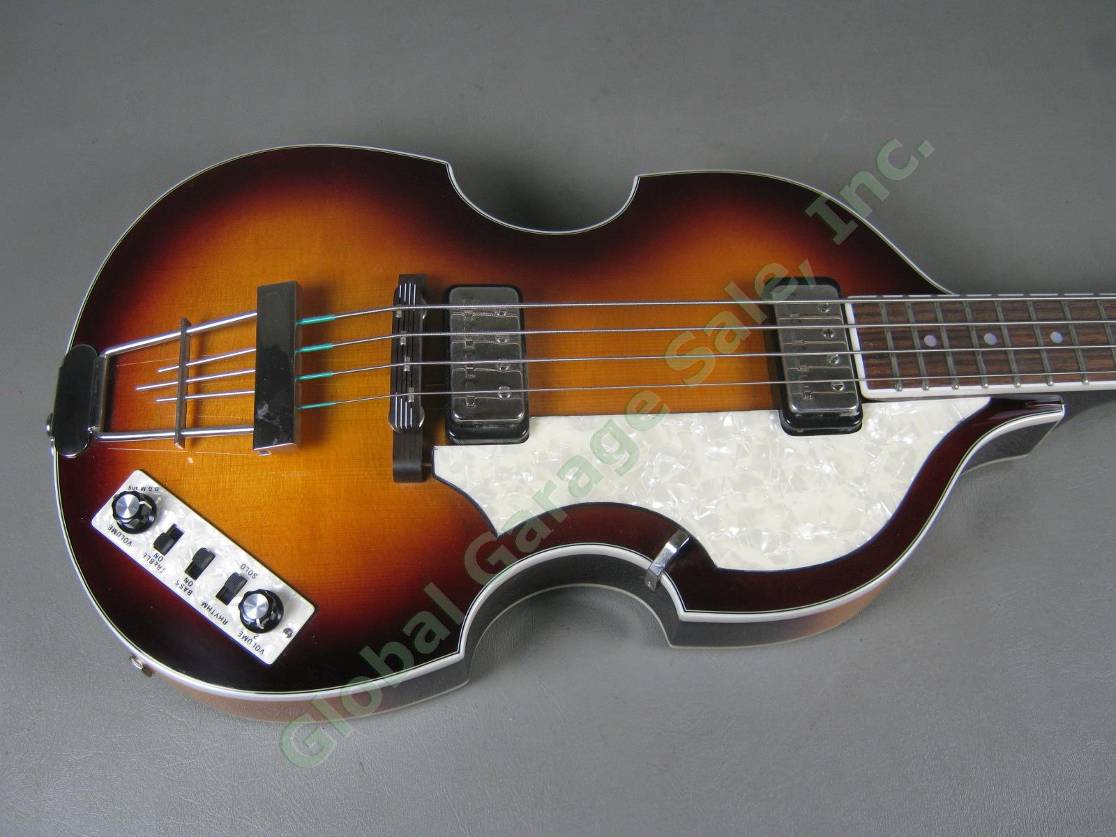 Vtg Hofner Beatle Violin McCartney Bass Guitar Contemporary Series HCT-500/1 NR! 2