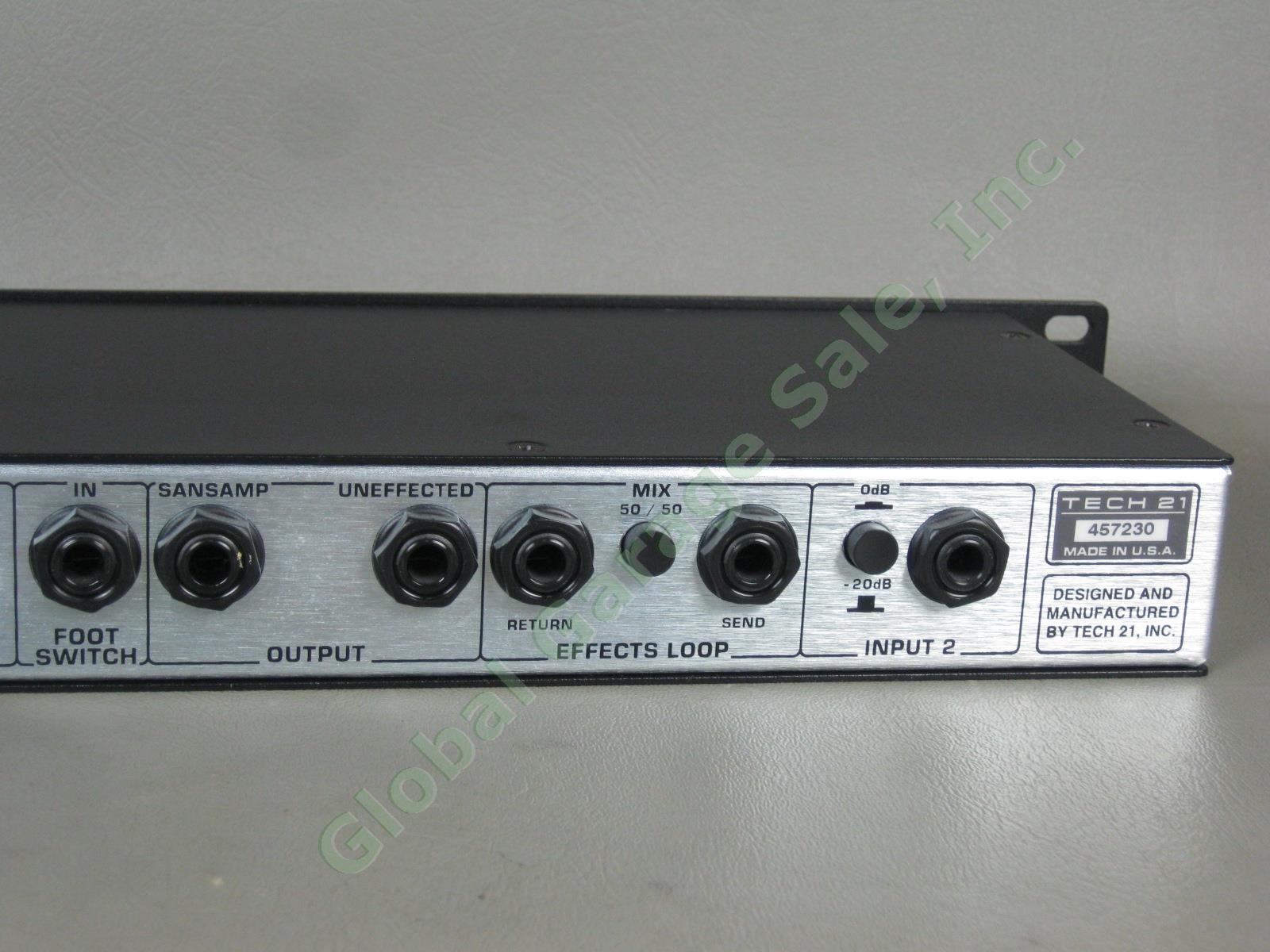 Tech 21 SansAmp RBI Bass Driver Rack Mount Preamp One Owner Exc Cond w/Manual NR 5