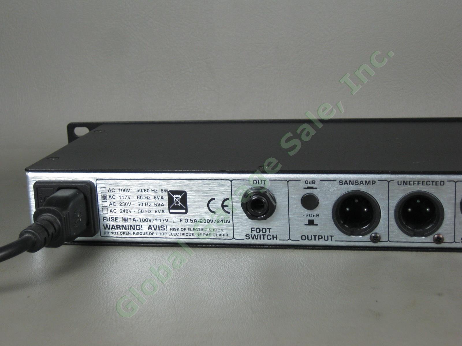 Tech 21 SansAmp RBI Bass Driver Rack Mount Preamp One Owner Exc Cond w/Manual NR 6