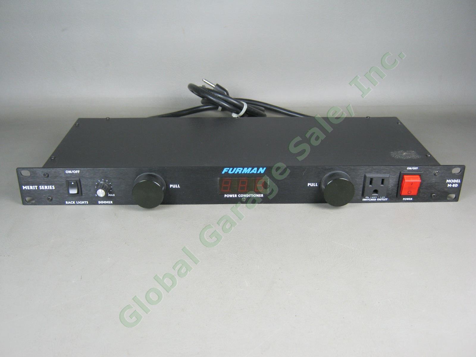 Furman Merit Series M-8D Rack Mount Power Conditioner One Owner No Reserve Price