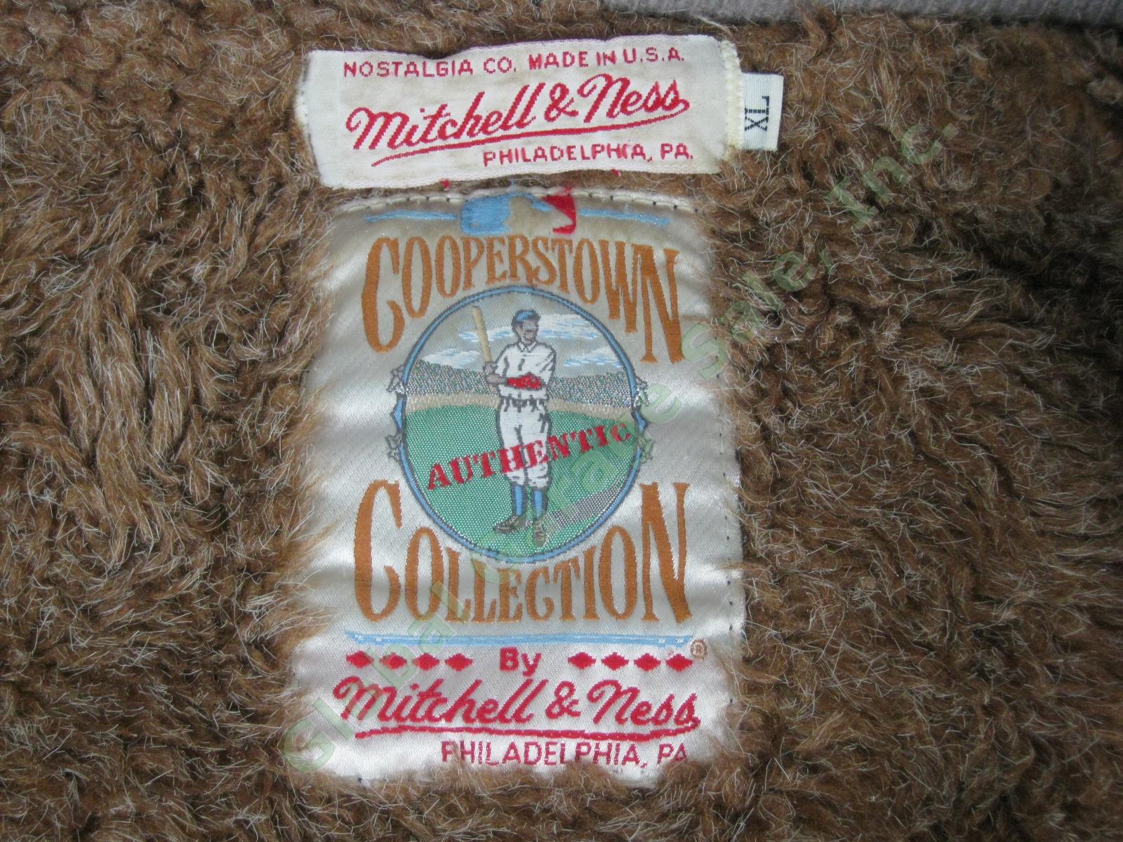 Mitchell Ness Cooperstown Collection 1928 Throwback Cleveland Indians Jacket XL 5