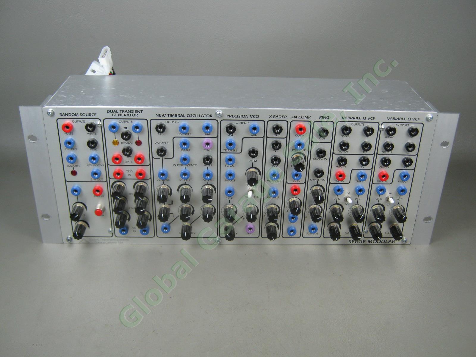 Serge Modular Analog Music Synthesizer ROX Rack Mount Box Panel + 9 Modules Lot