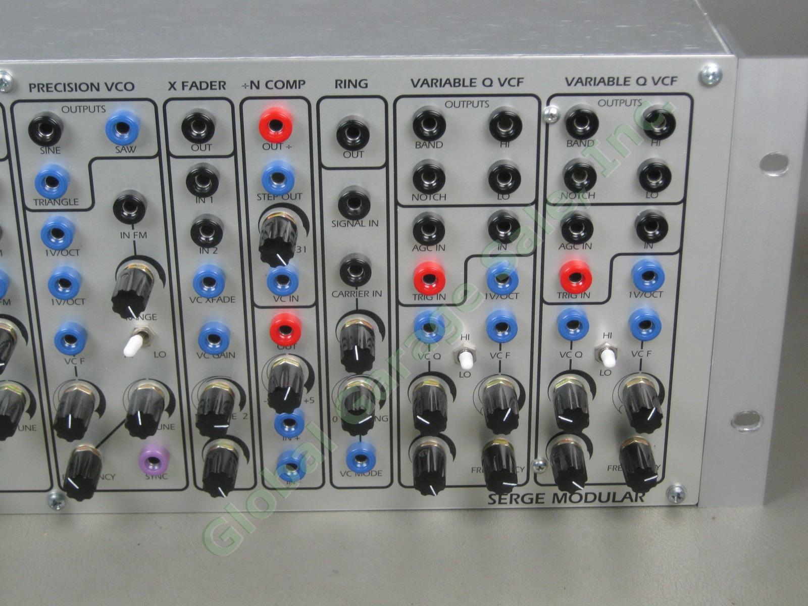 Serge Modular Analog Music Synthesizer ROX Rack Mount Box Panel + 9 Modules Lot 2