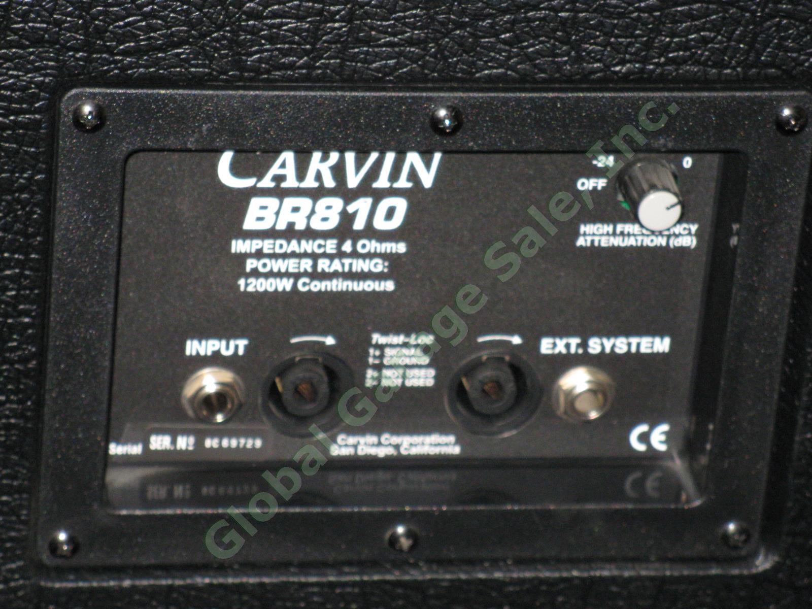 Carvin BR810 8x10" Bass Amp Cab Cabinet One Owner Exc Cond Pickup Only NO RES! 2